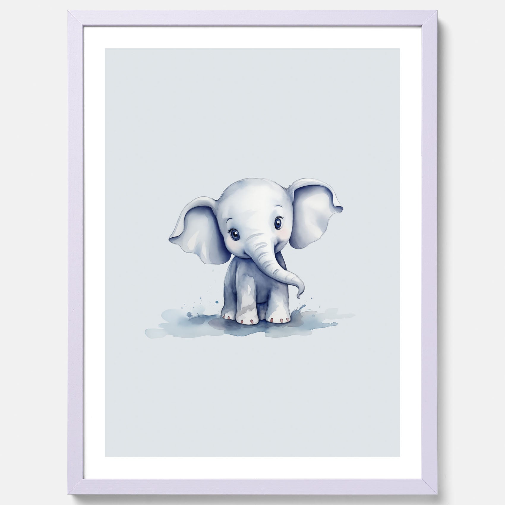 Elefant Poster – Affisch till barnrummet, barnposter, lekfull poster