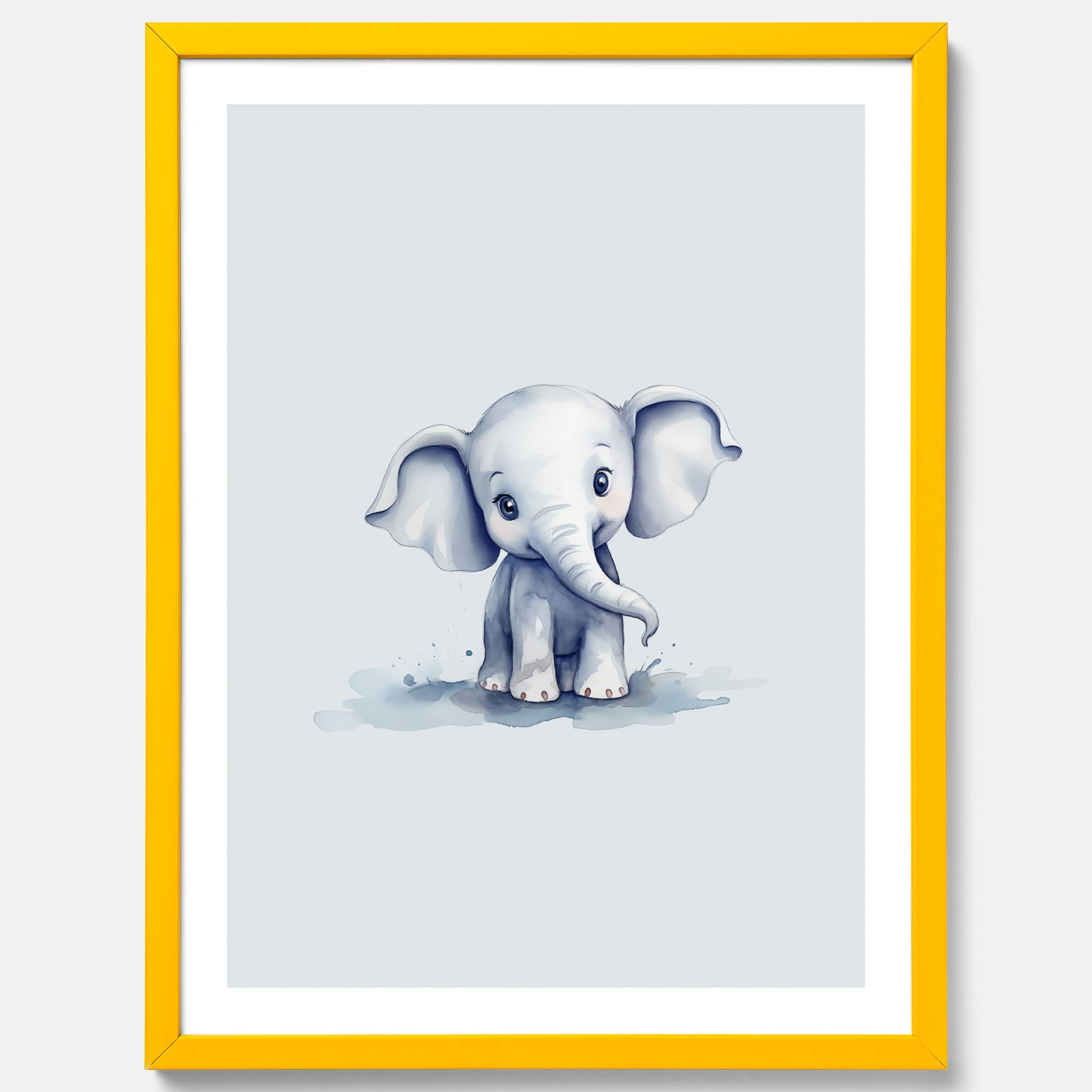 Elefant Poster – Affisch till barnrummet, barnposter, lekfull poster