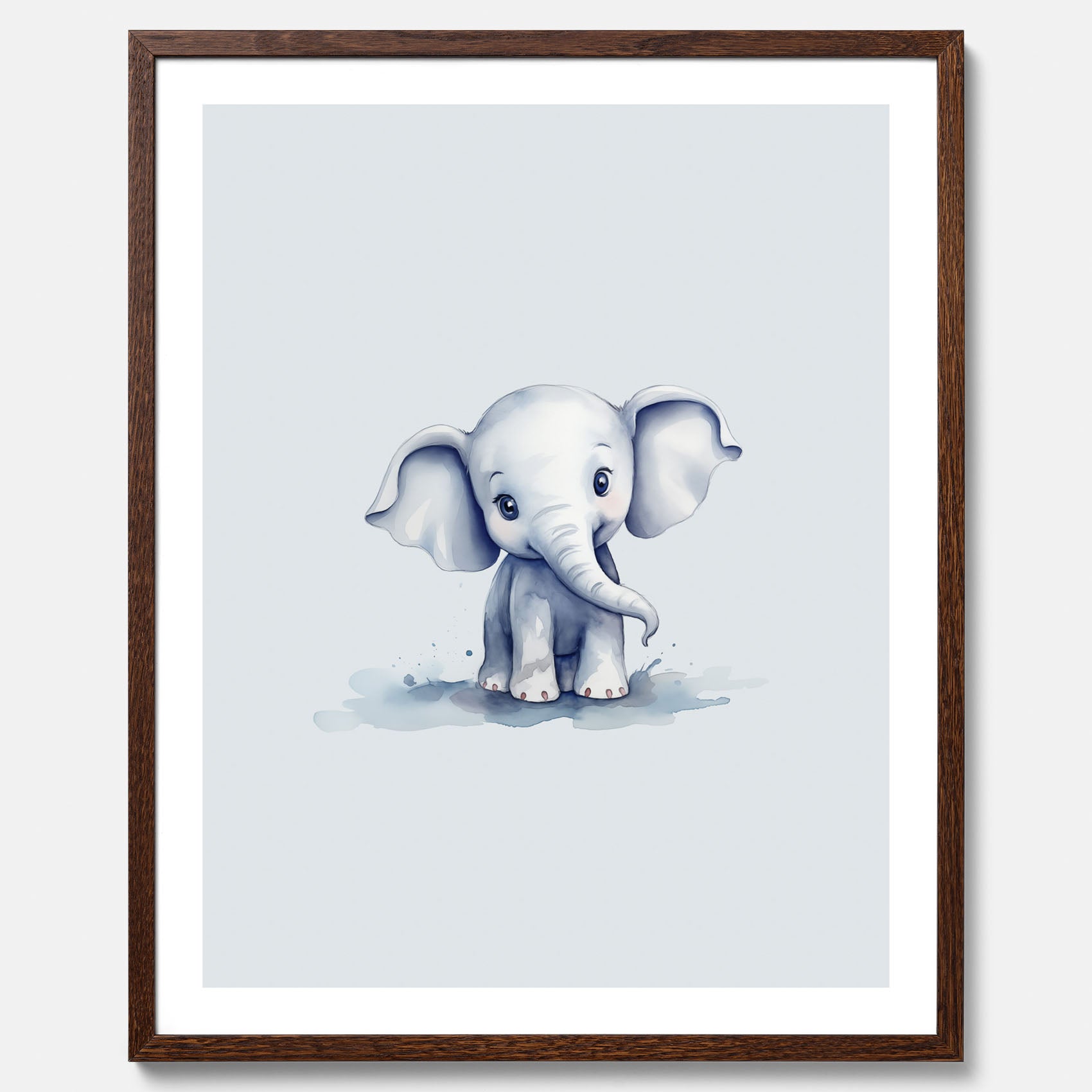 Elefant Poster – Affisch till barnrummet, barnposter, lekfull poster