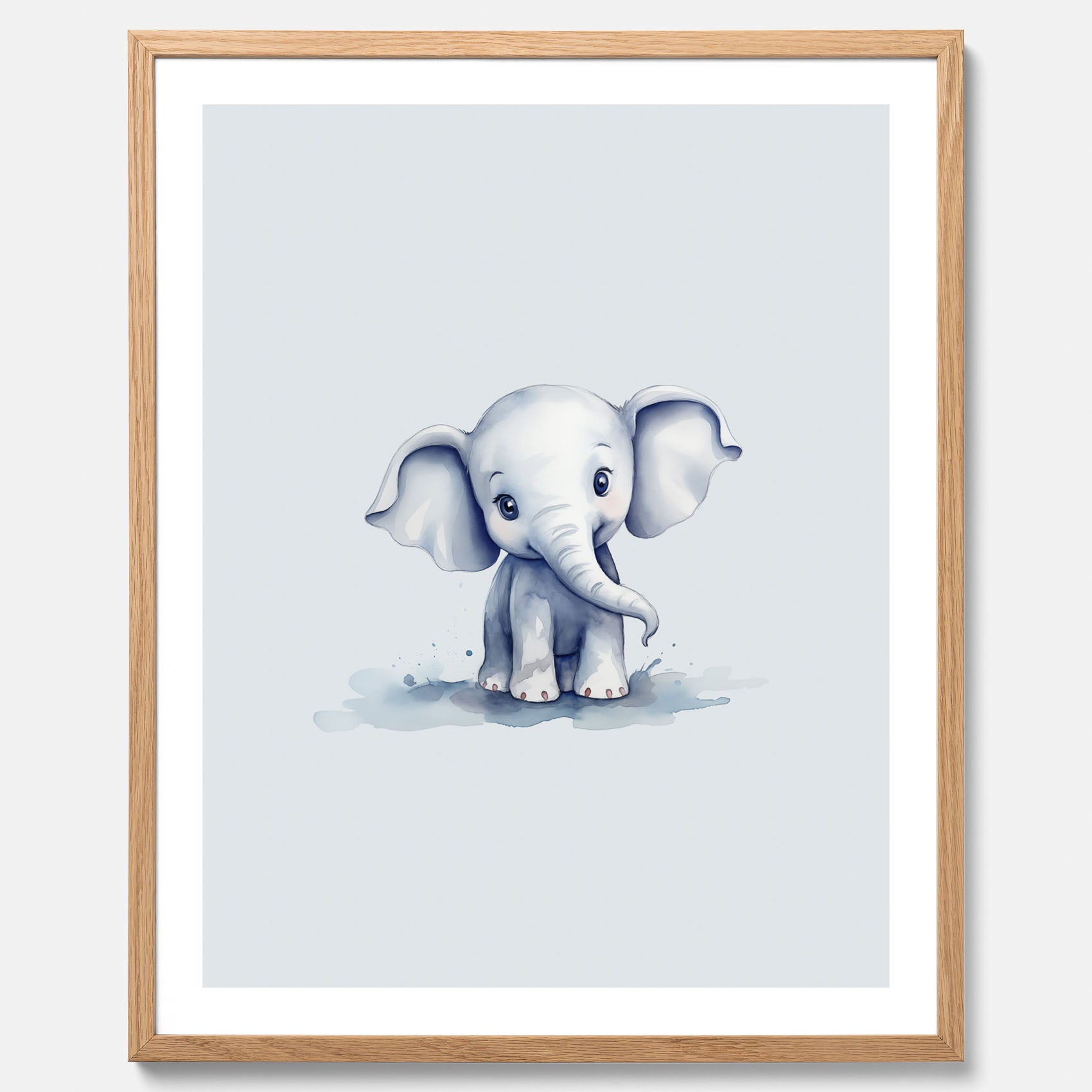 Elefant Poster – Affisch till barnrummet, barnposter, lekfull poster