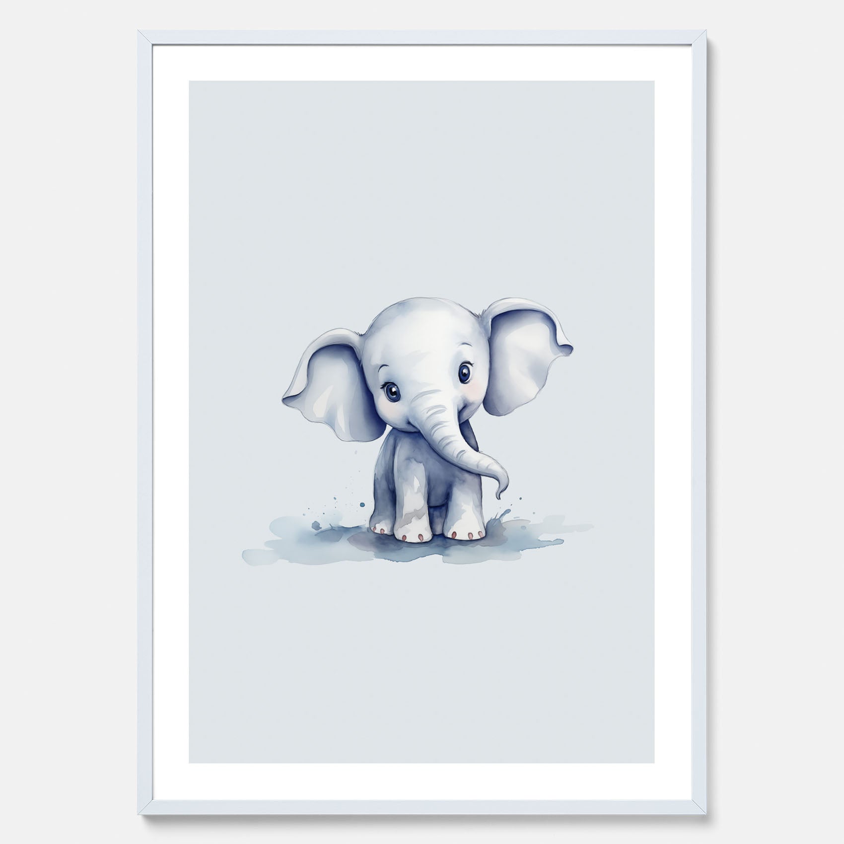 Elefant Poster – Affisch till barnrummet, barnposter, lekfull poster
