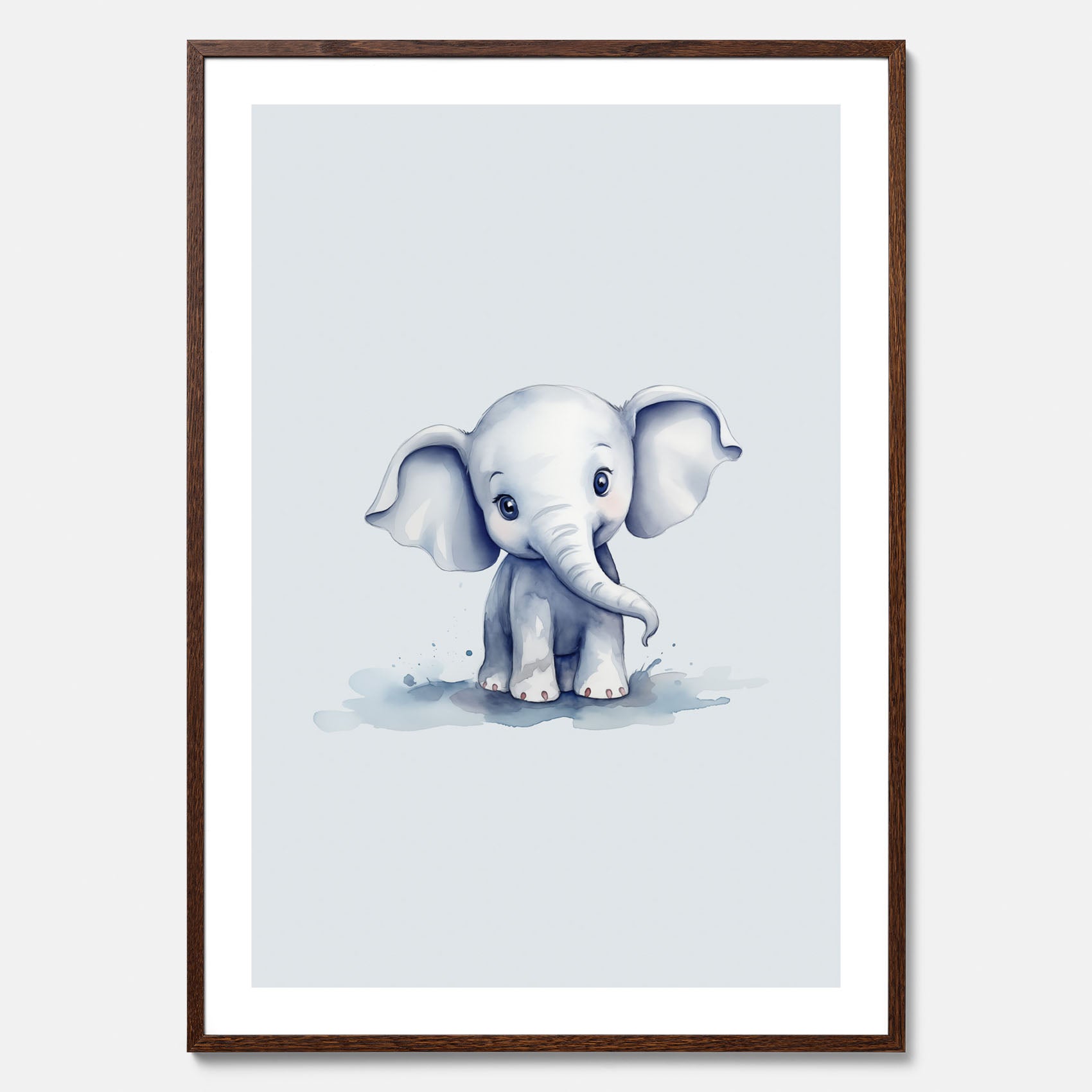 Elefant Poster – Affisch till barnrummet, barnposter, lekfull poster