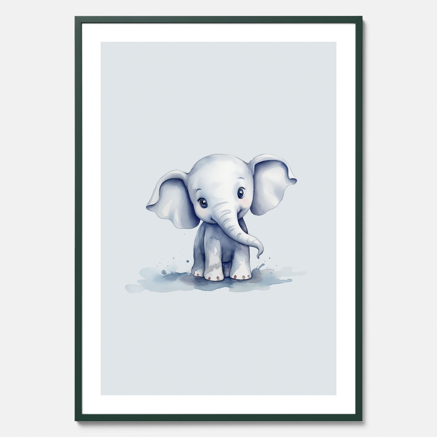 Elefant Poster – Affisch till barnrummet, barnposter, lekfull poster