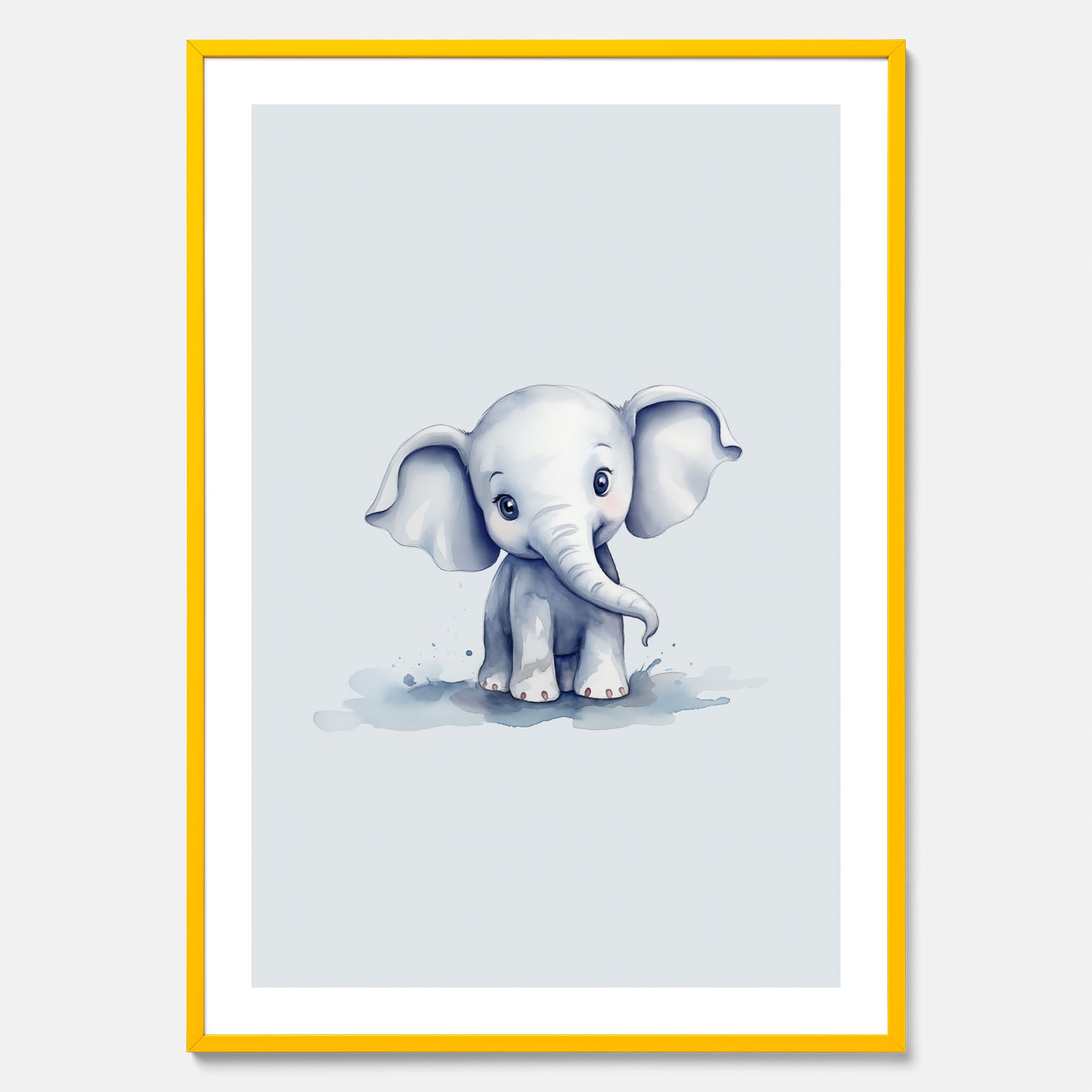 Elefant Poster – Affisch till barnrummet, barnposter, lekfull poster