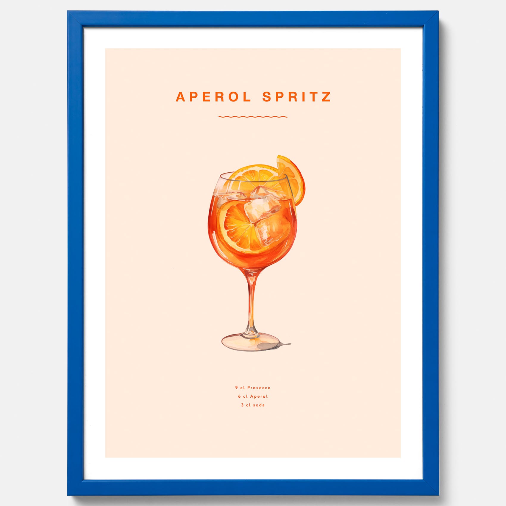 Tavla med en Aperol Spritz drink poster