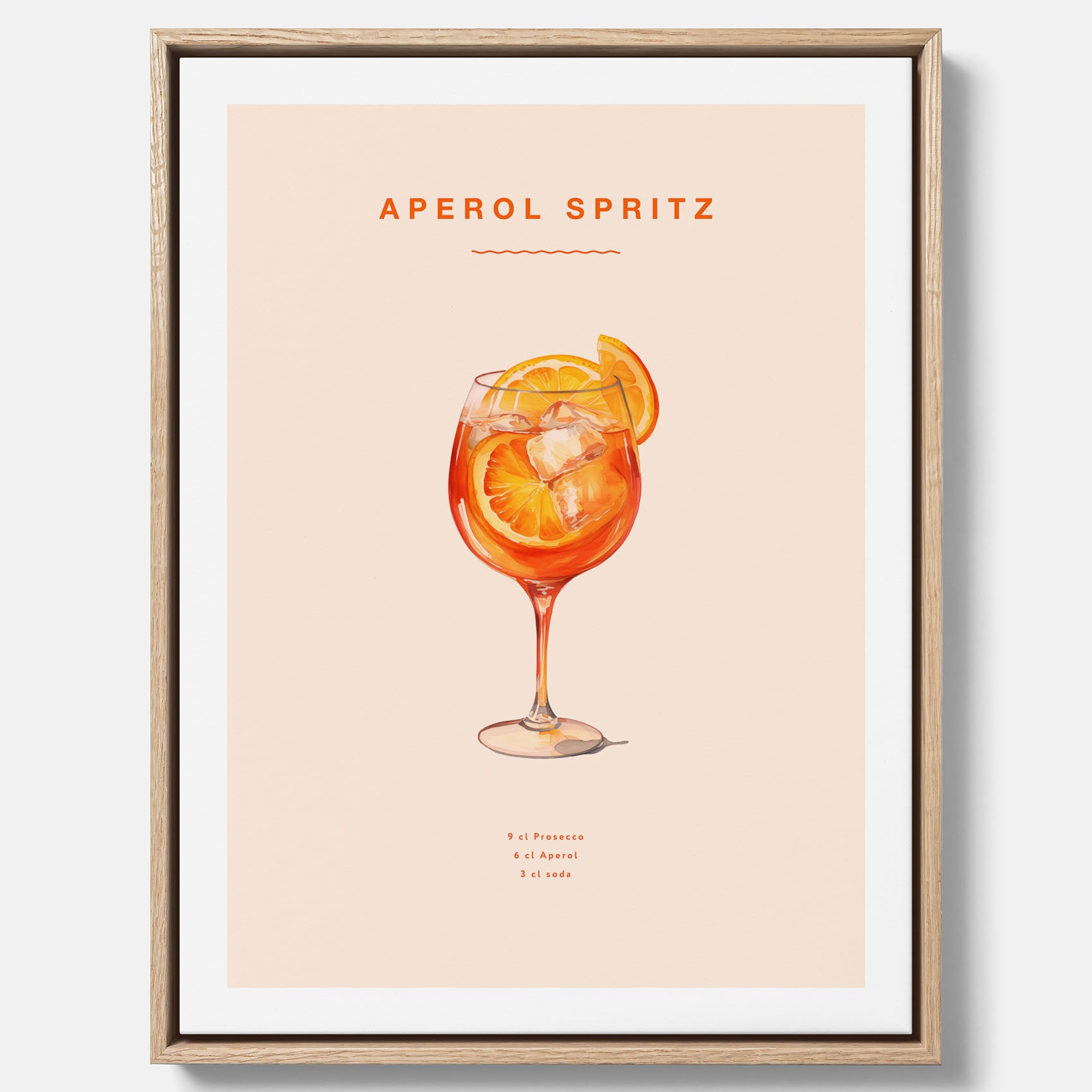Canvas Tavla med en Aperol Spritz drink poster