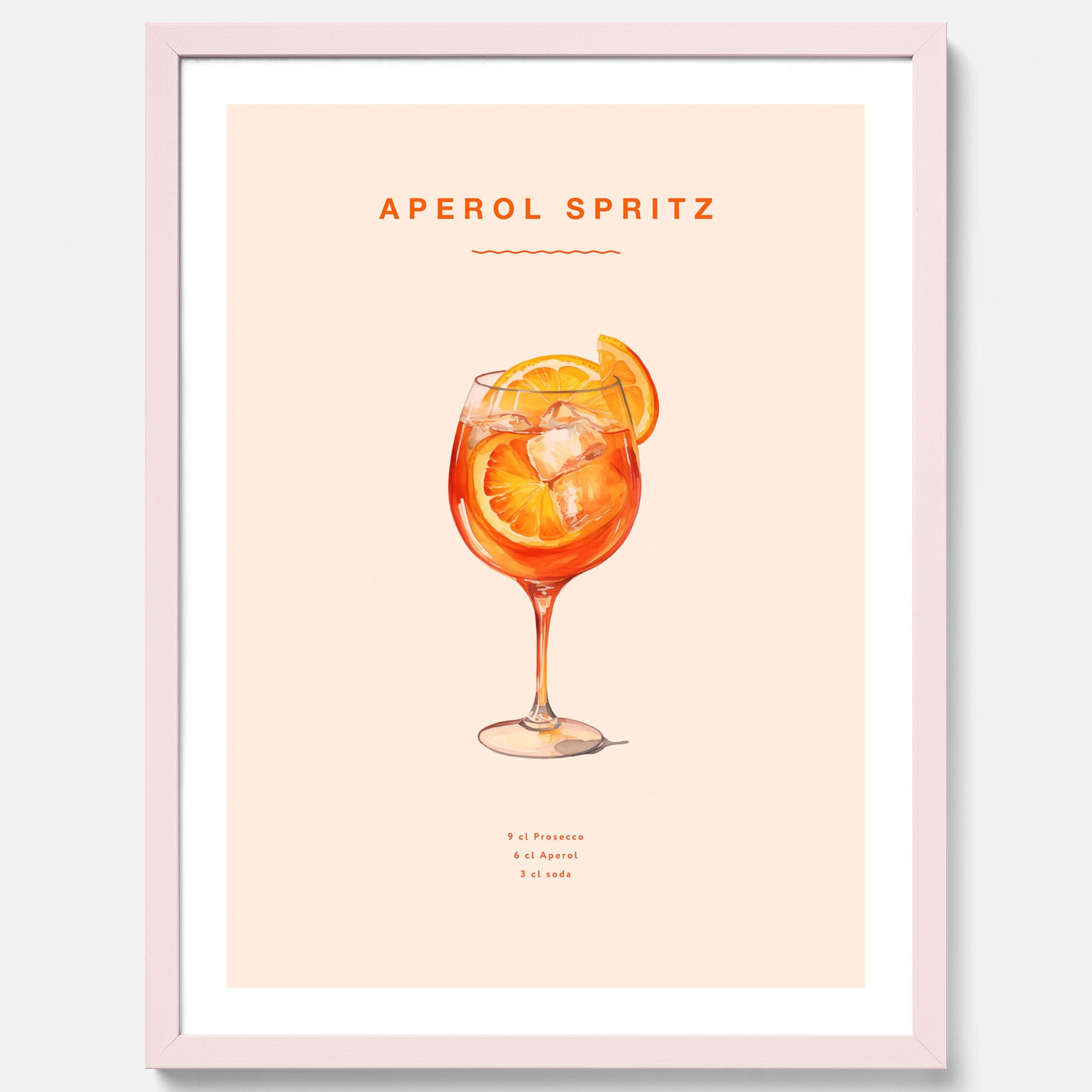 Tavla med en Aperol Spritz drink poster