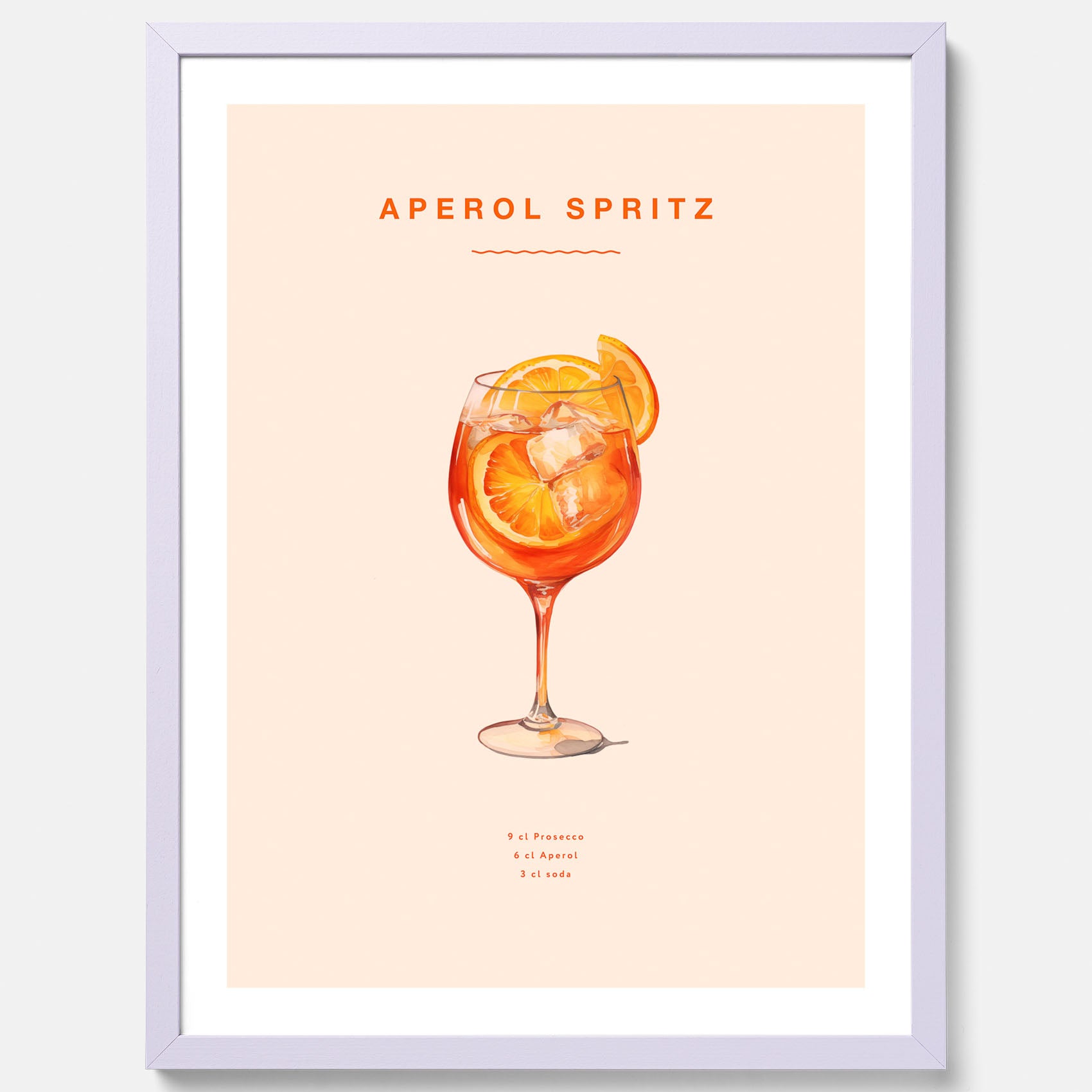 Tavla med en Aperol Spritz drink poster