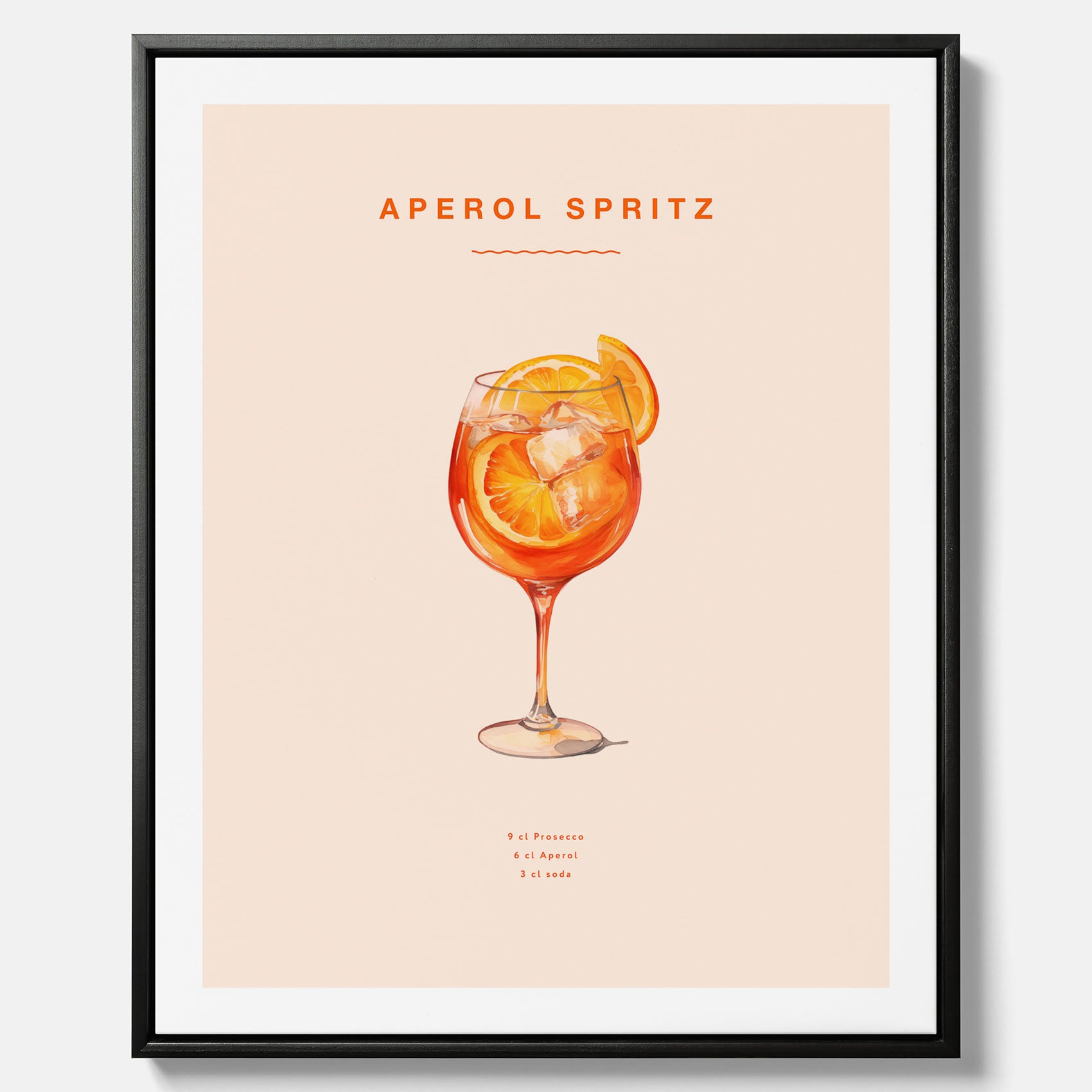 Canvas Tavla med en Aperol Spritz drink poster