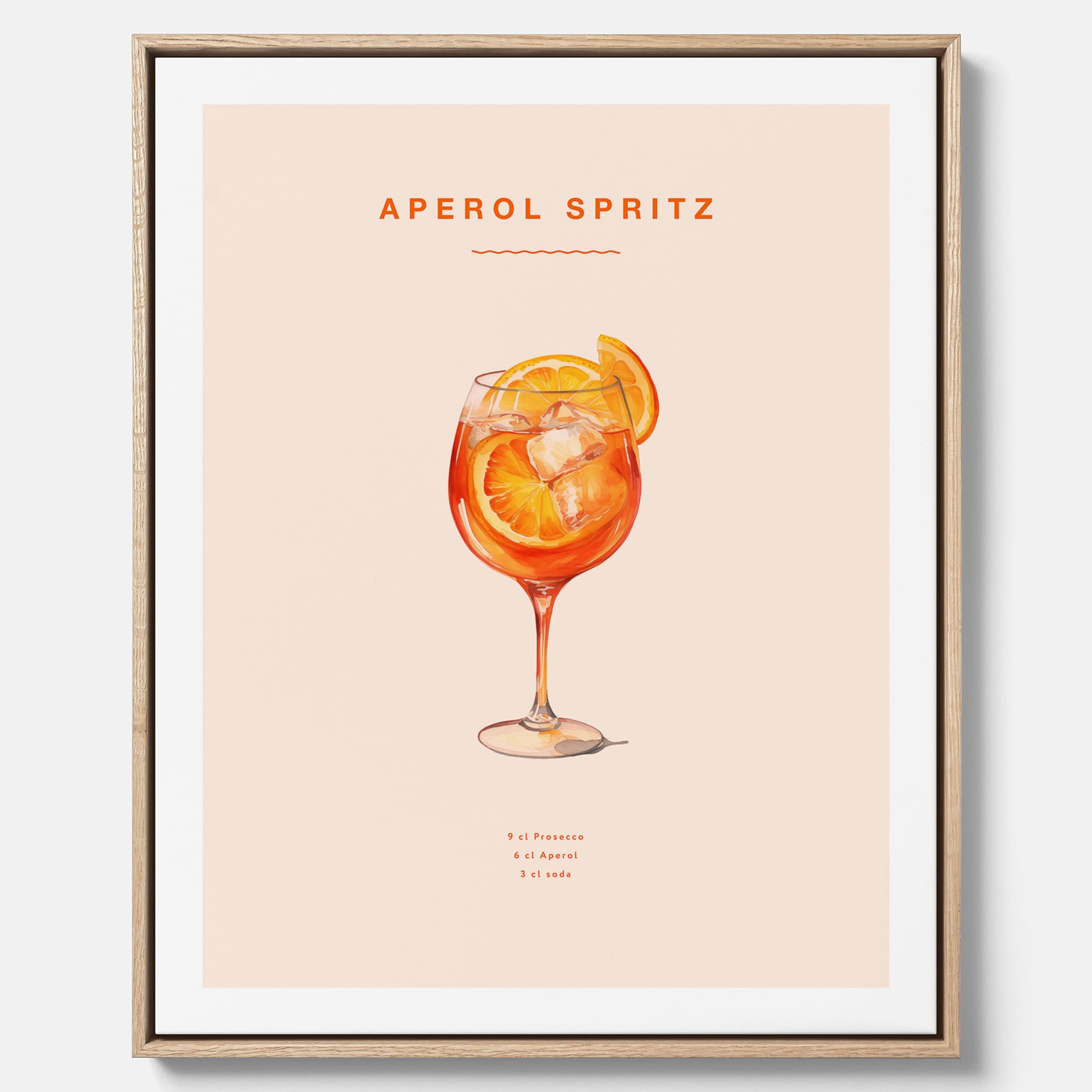 Canvas Tavla med en Aperol Spritz drink poster