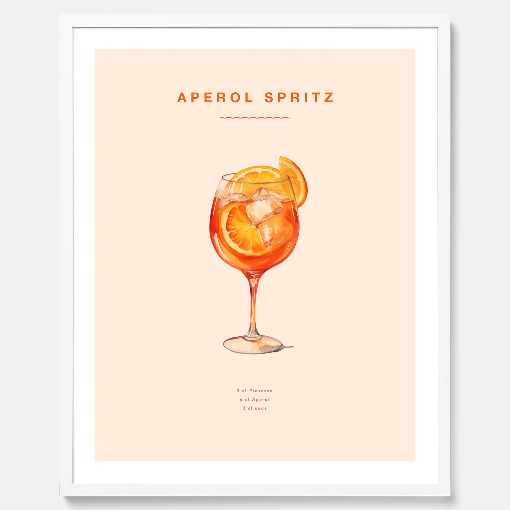 Tavla med en Aperol Spritz drink poster
