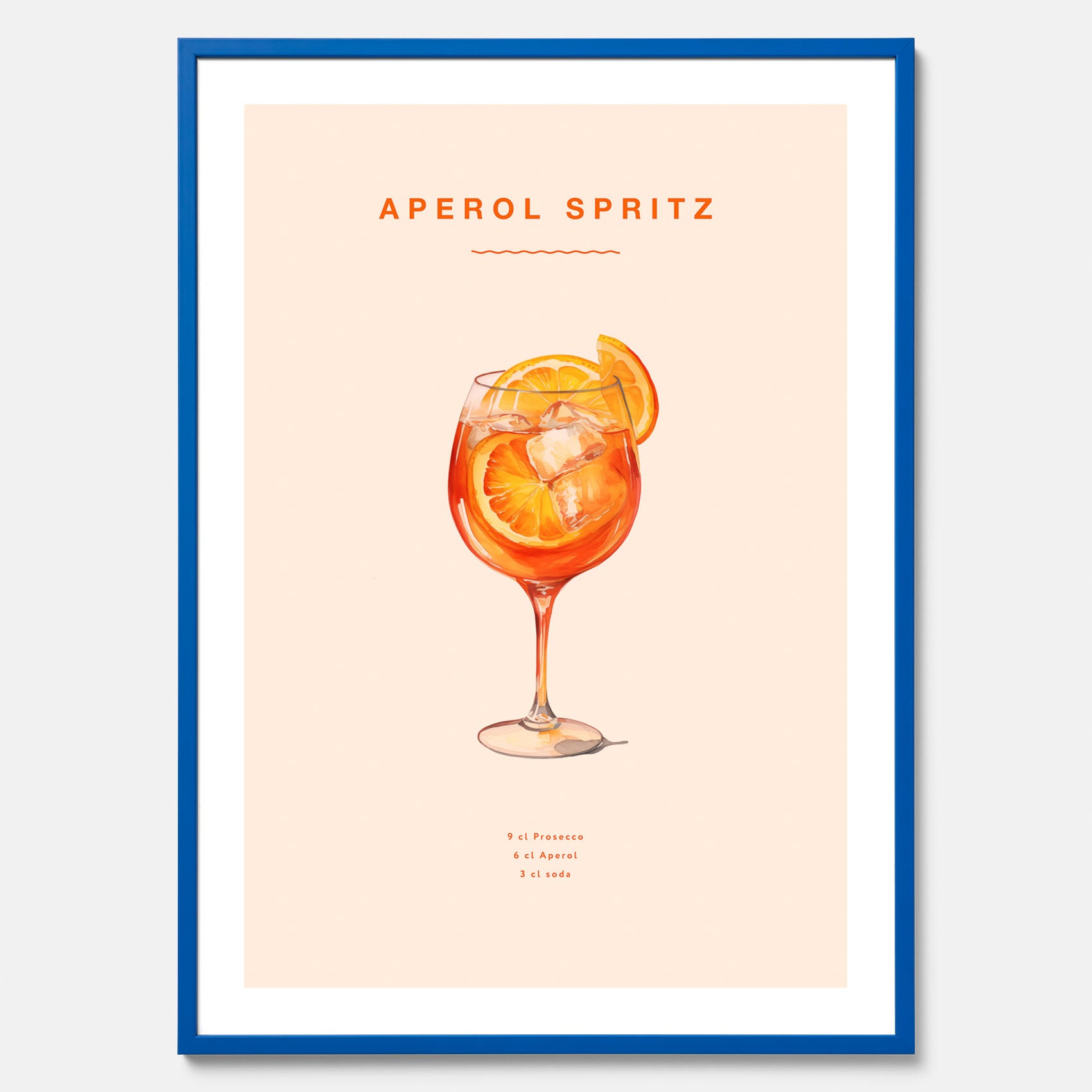 Tavla med en Aperol Spritz drink poster