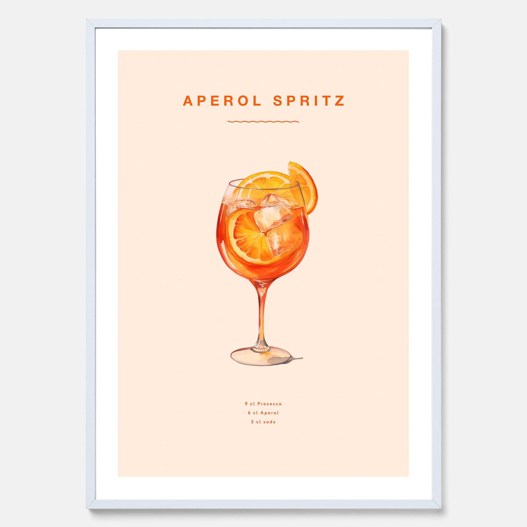 Tavla med en Aperol Spritz drink poster