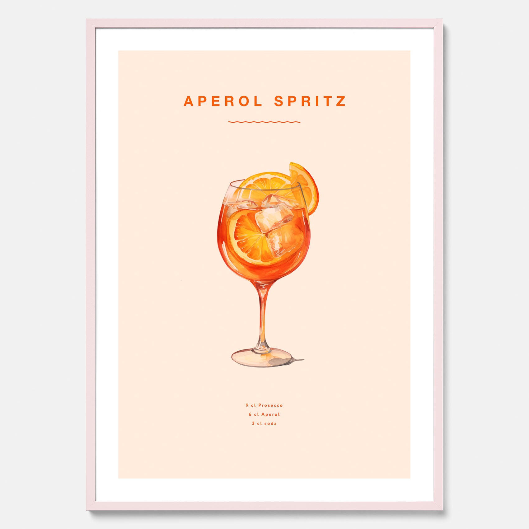 Tavla med en Aperol Spritz drink poster