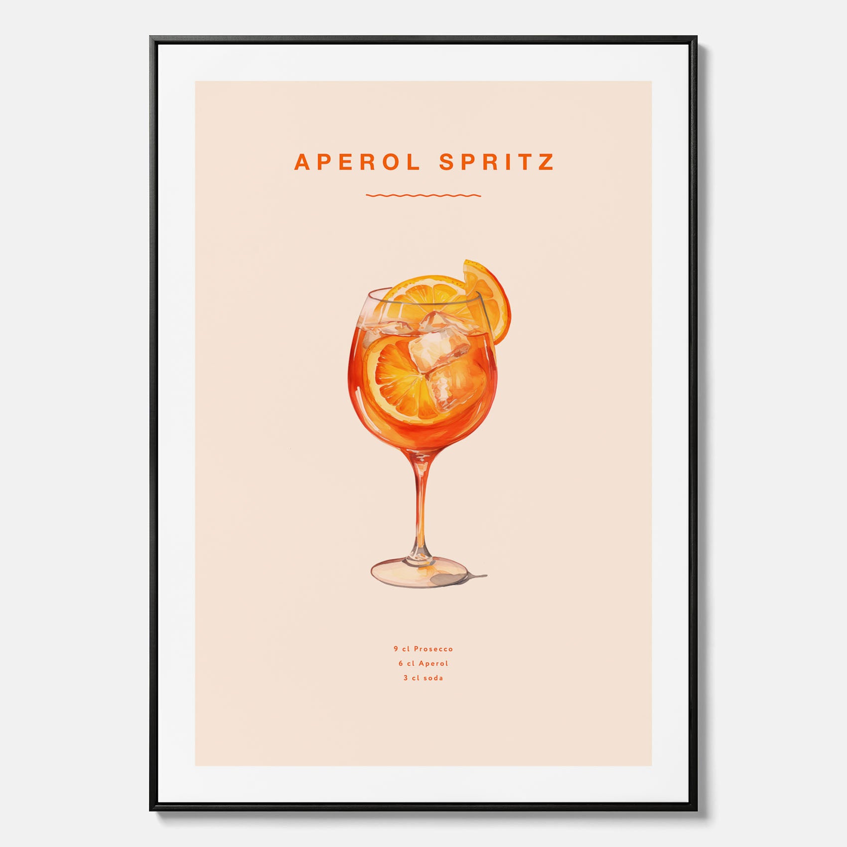 Canvas Tavla med en Aperol Spritz drink poster