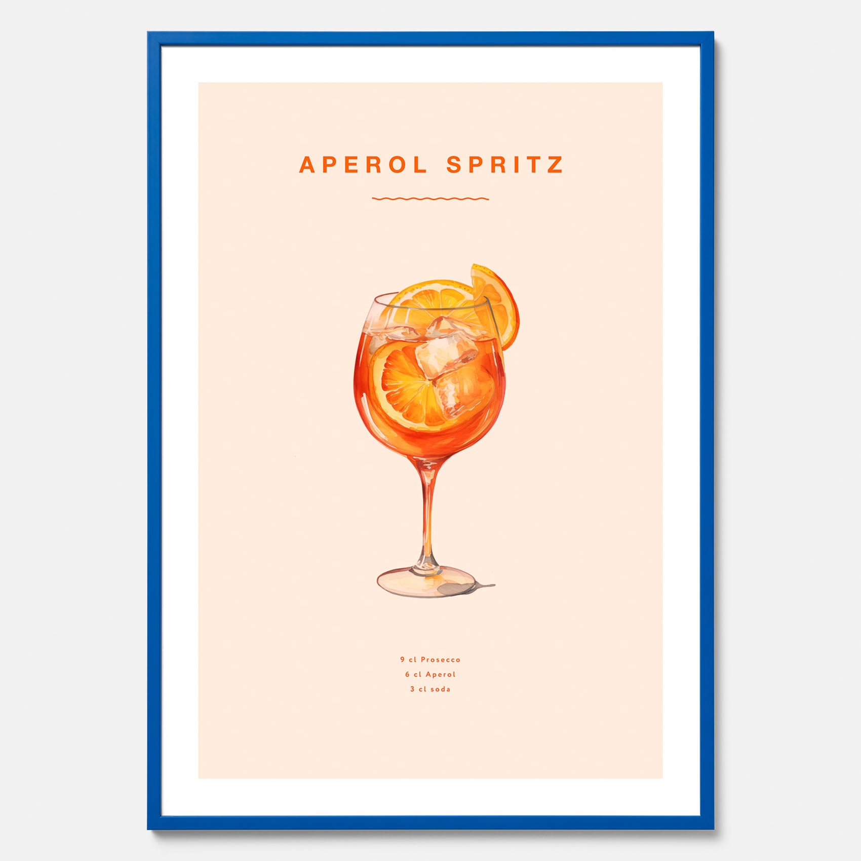 Tavla med en Aperol Spritz drink poster
