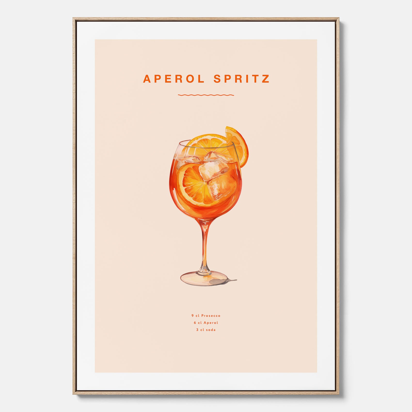 Canvas Tavla med en Aperol Spritz drink poster