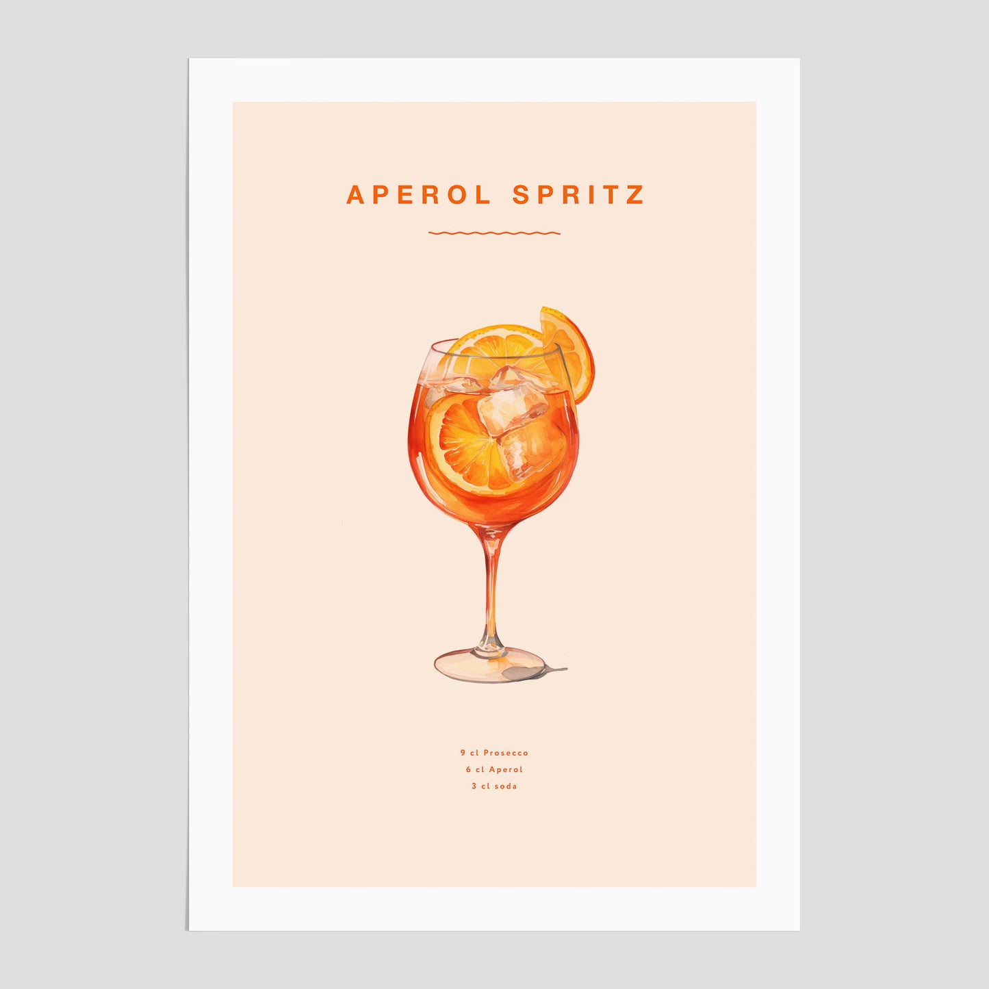 Aperol Spritz drink poster