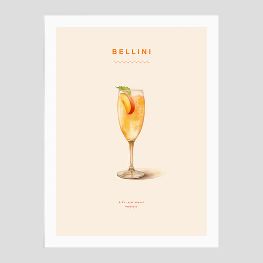 Bellini Poster – Affisch med drink, drinkposter
