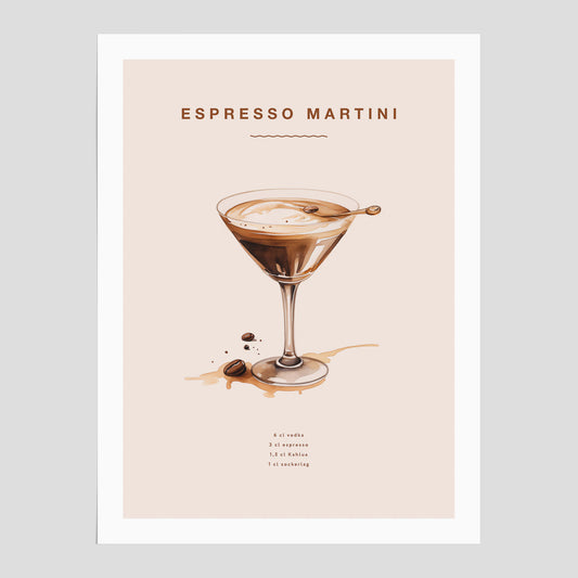 Espresso Martini drink poster