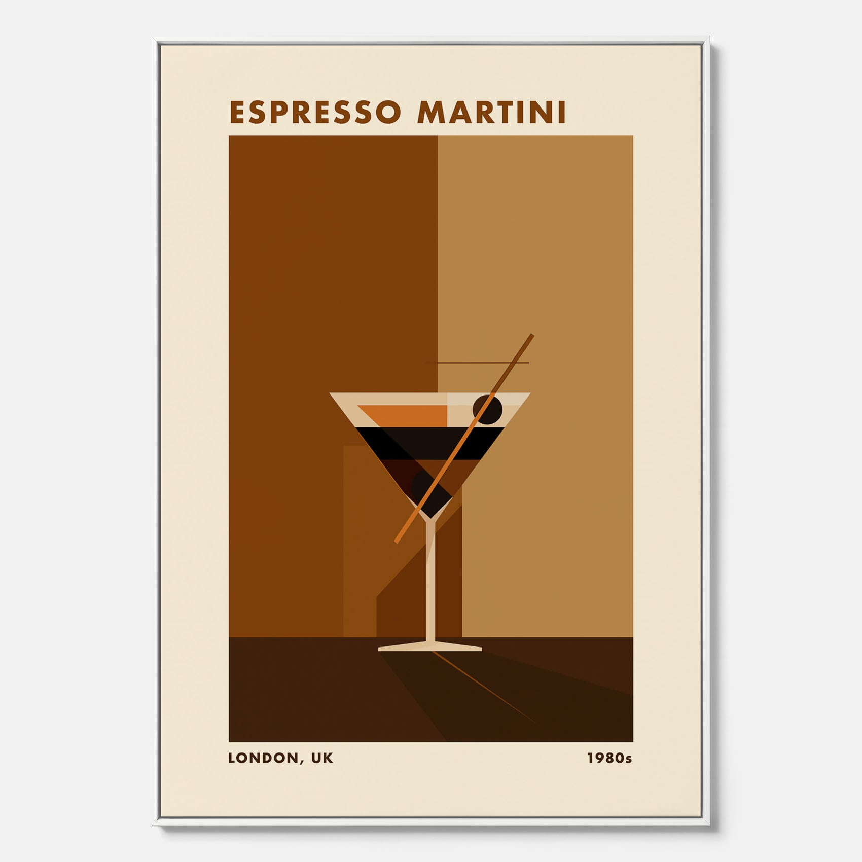 Tavla med Espresso Martini drink canvas