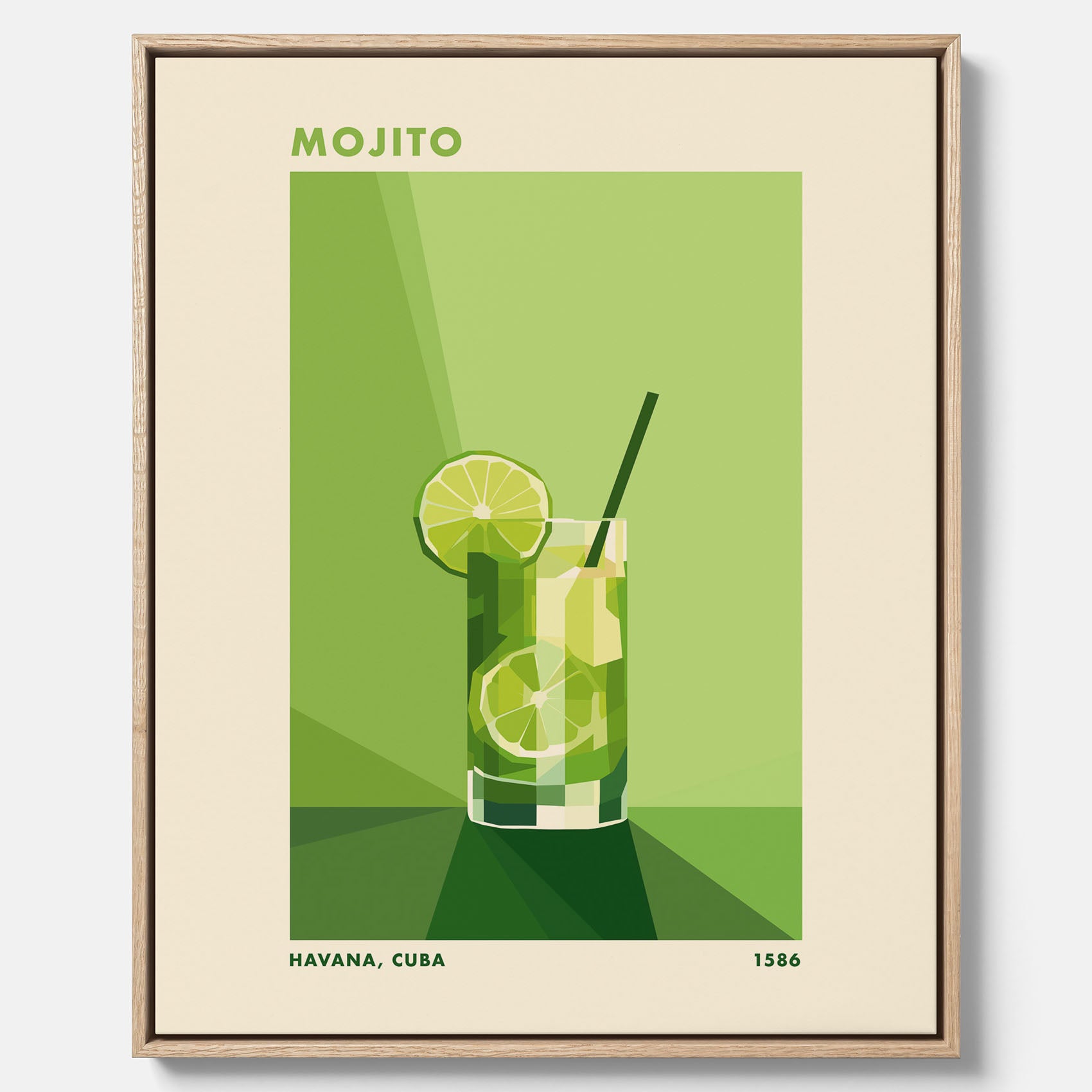 Canvas Tavla med en Mojito drink poster