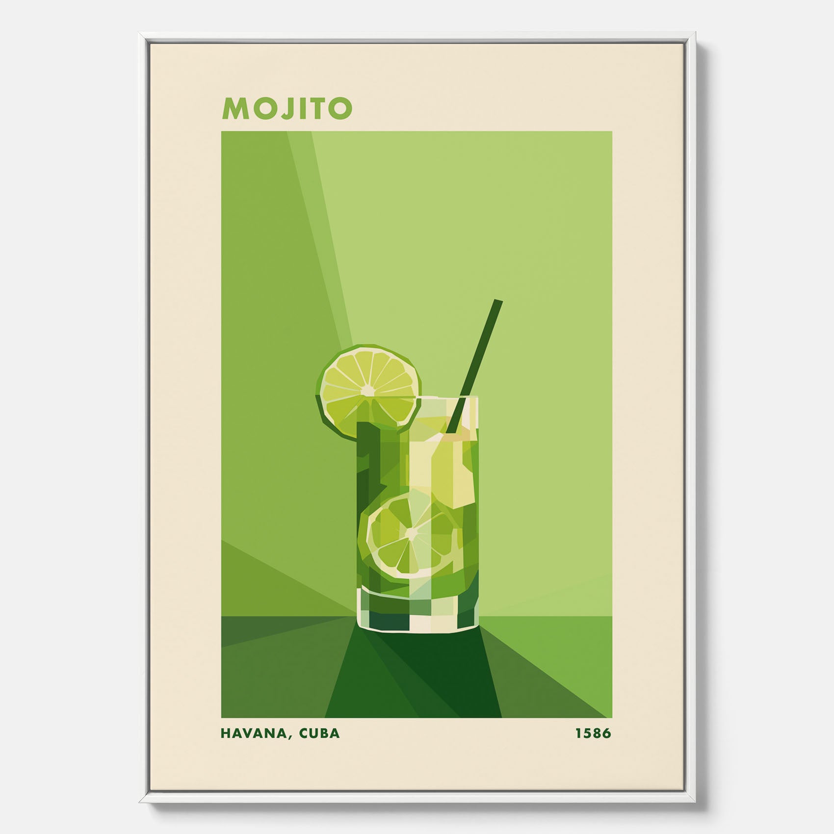 Canvas Tavla med en Mojito drink poster