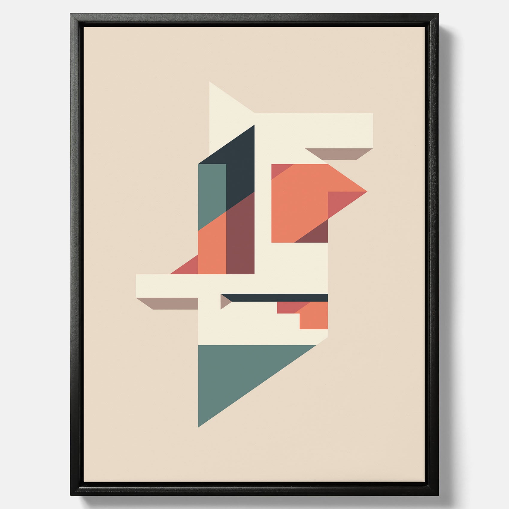 Abstract architecture No.1 canvas – Abstrakt illustration