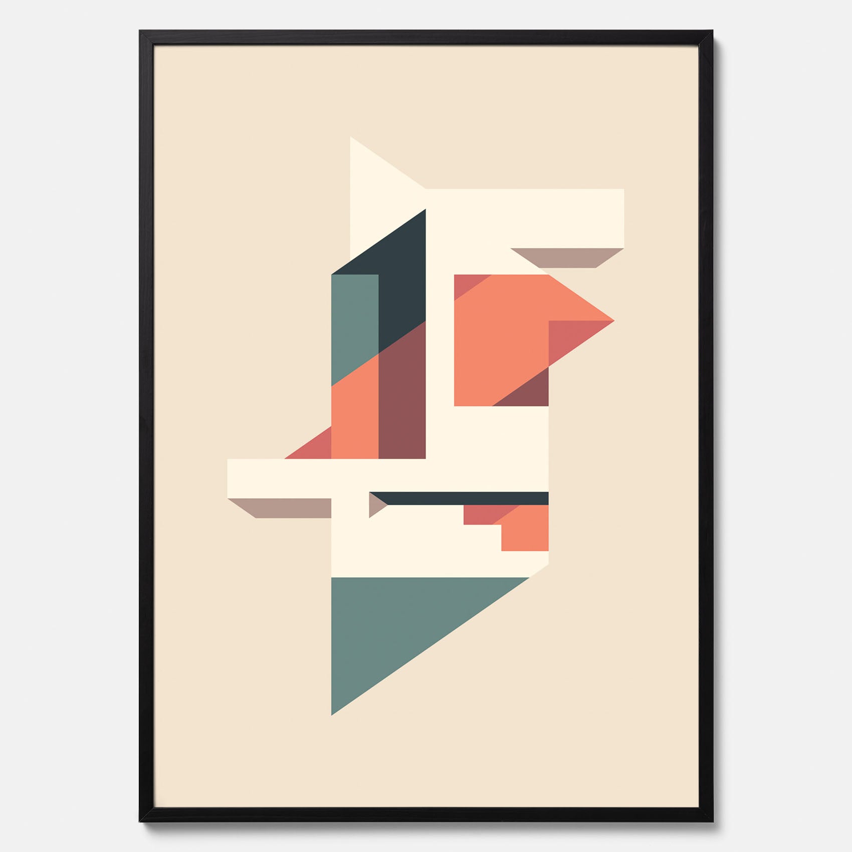 Abstract architecture No.1 poster – Abstrakt illustration