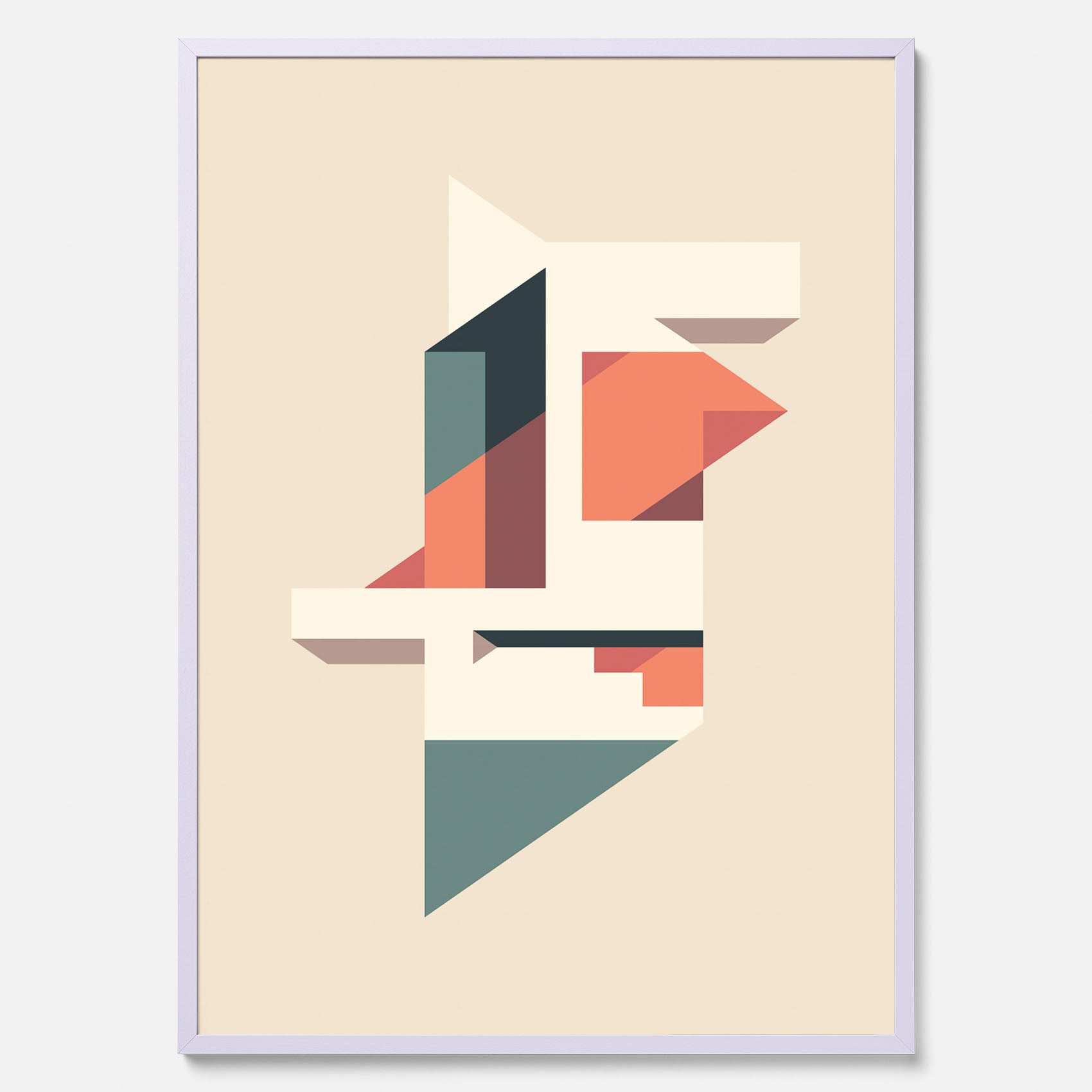 Abstract architecture No.1 poster – Abstrakt illustration
