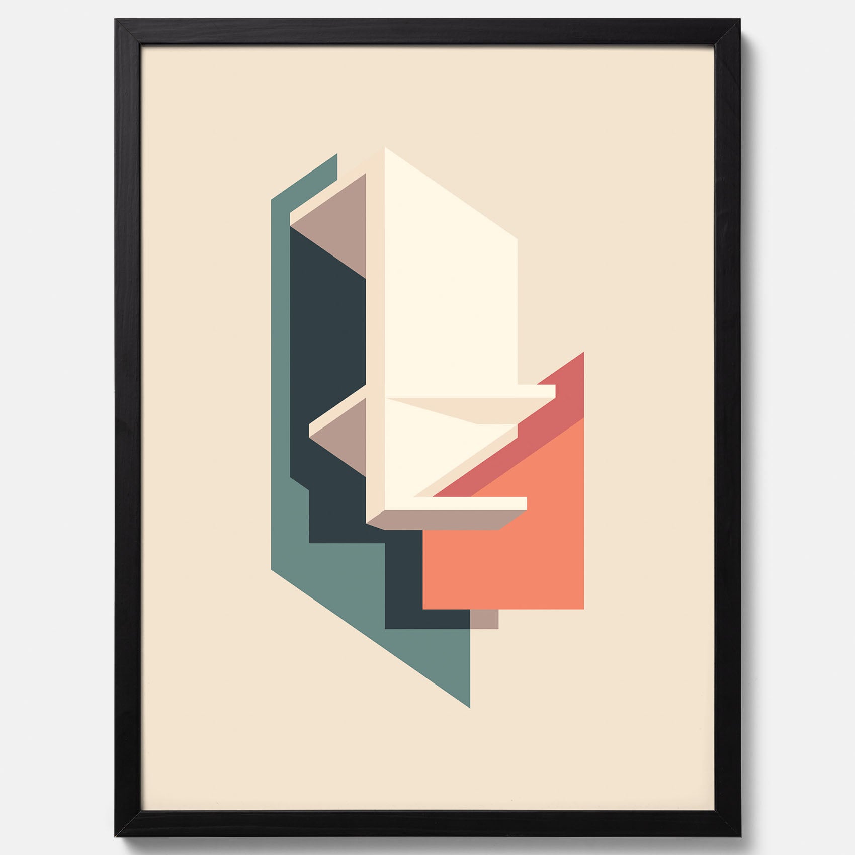 Abstract architecture No.2 poster – Abstrakt illustration