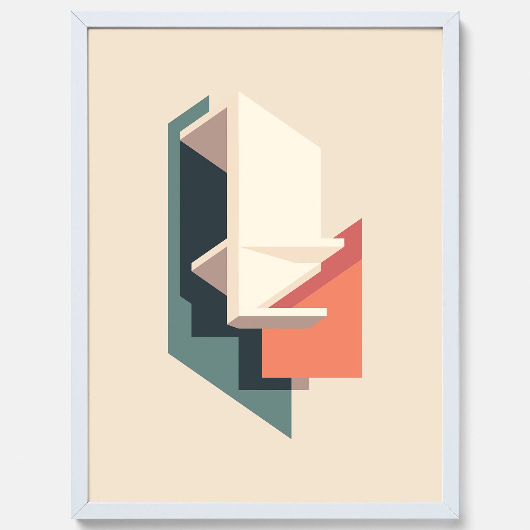 Abstract architecture No.2 poster – Abstrakt illustration