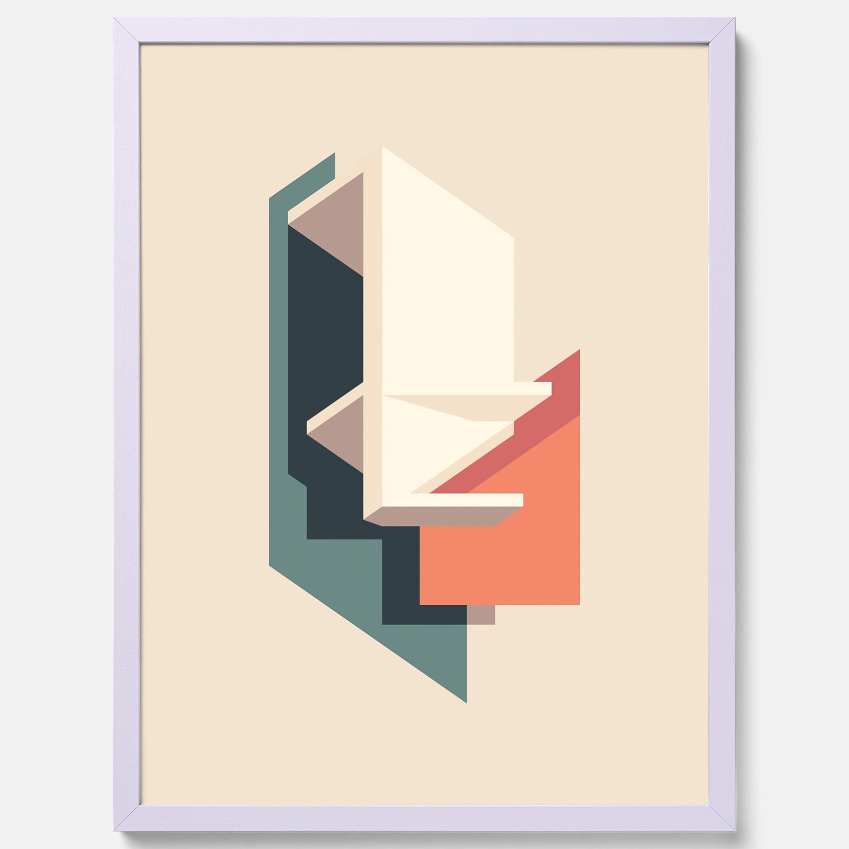 Abstract architecture No.2 poster – Abstrakt illustration