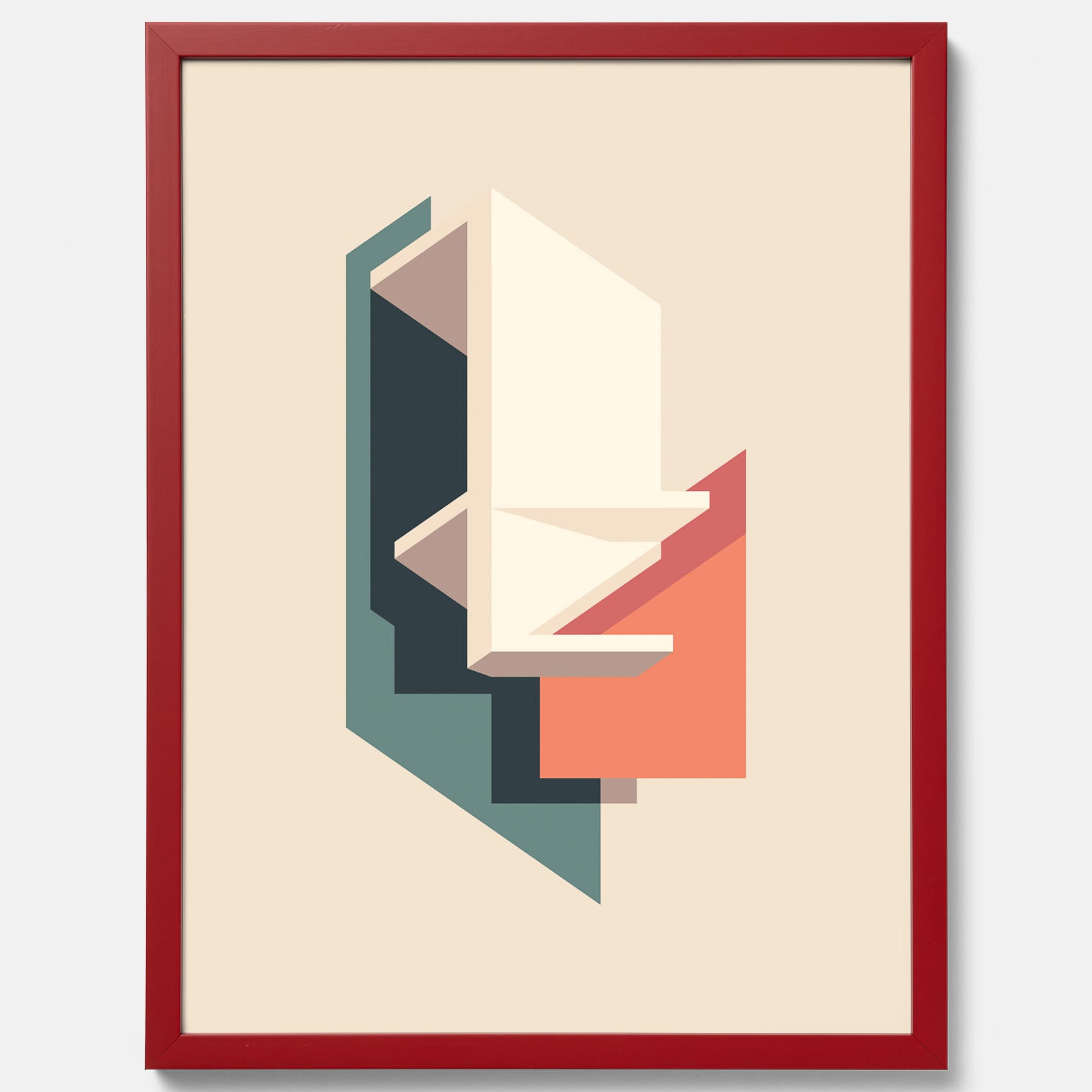 Abstract architecture No.2 poster – Abstrakt illustration