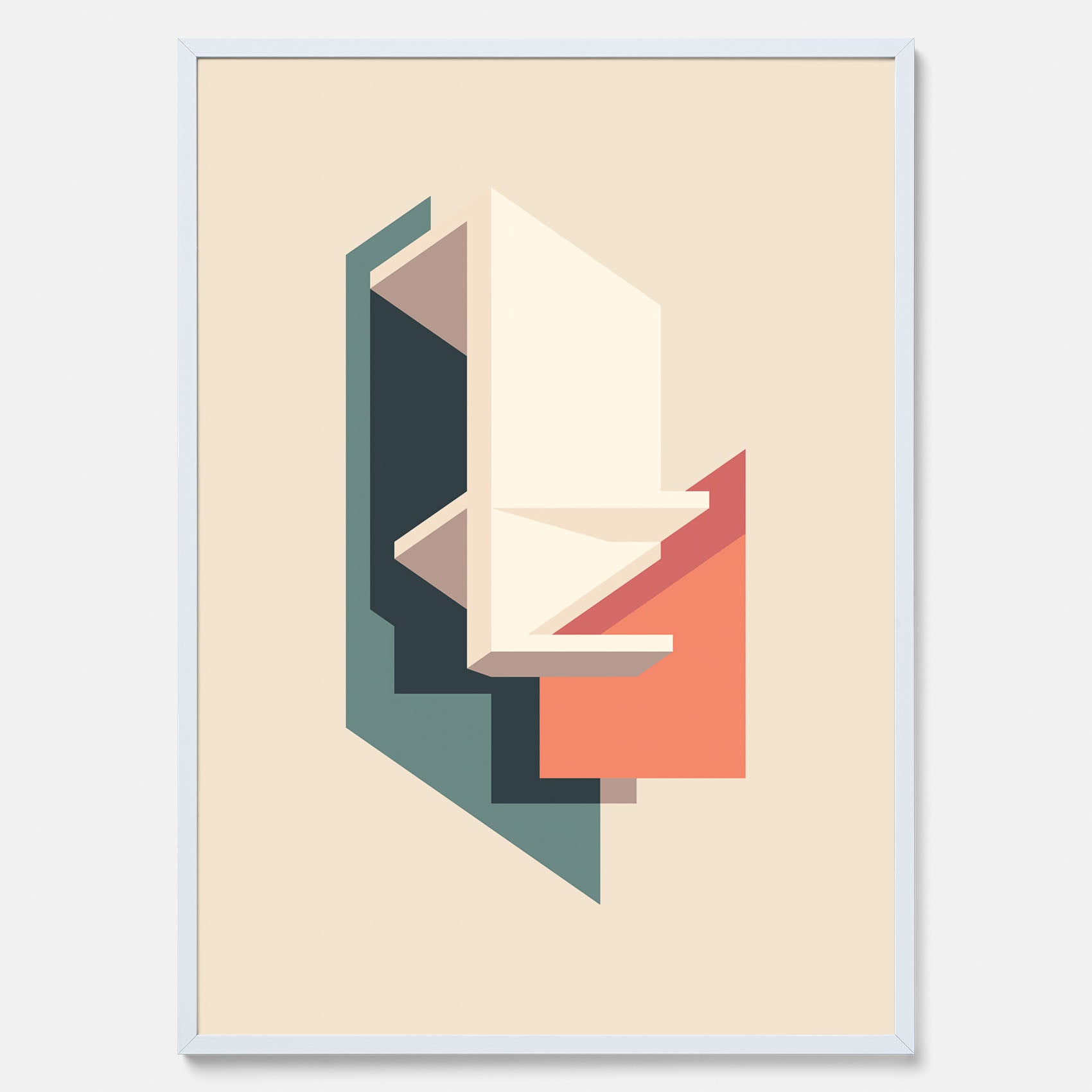 Abstract architecture No.2 poster – Abstrakt illustration