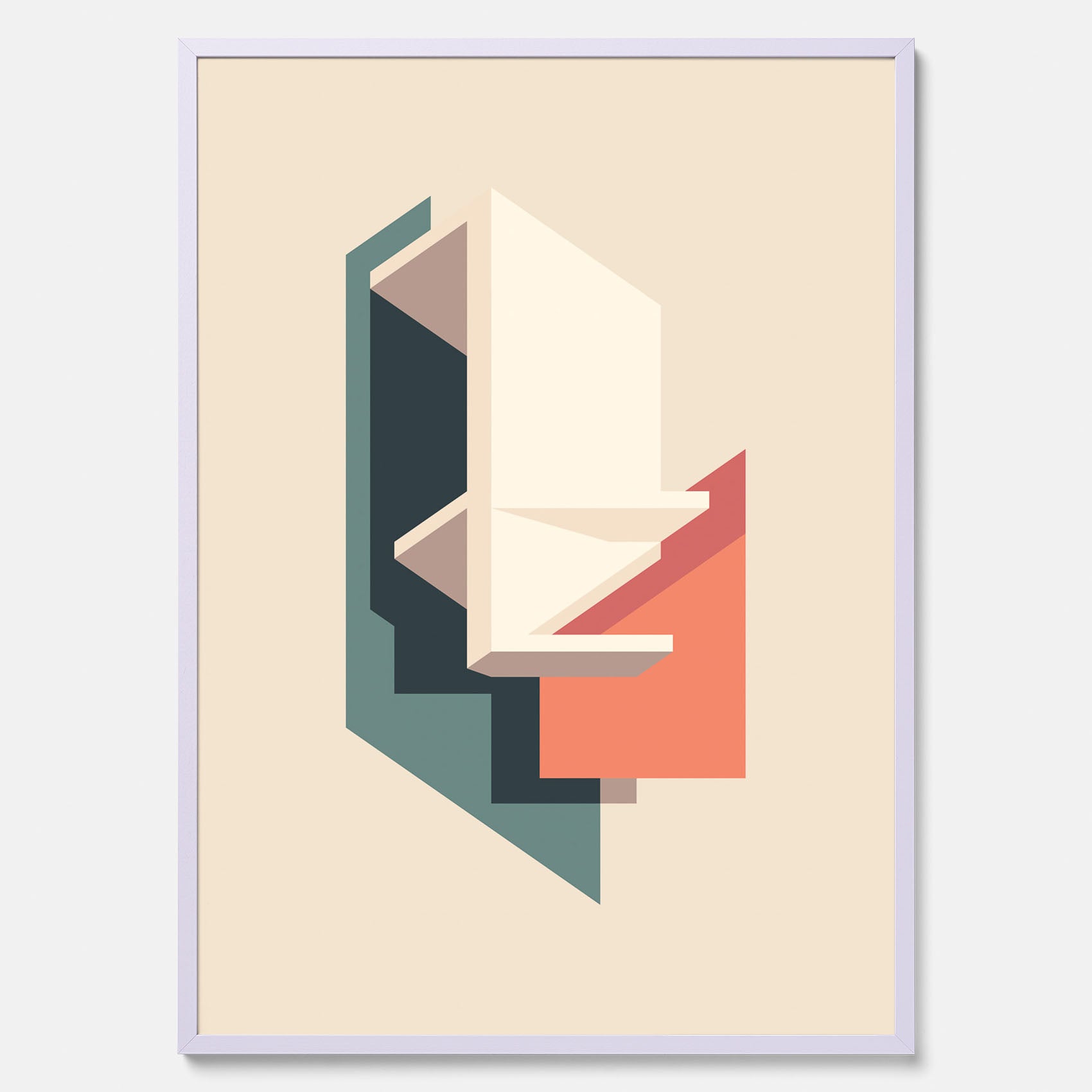 Abstract architecture No.2 poster – Abstrakt illustration