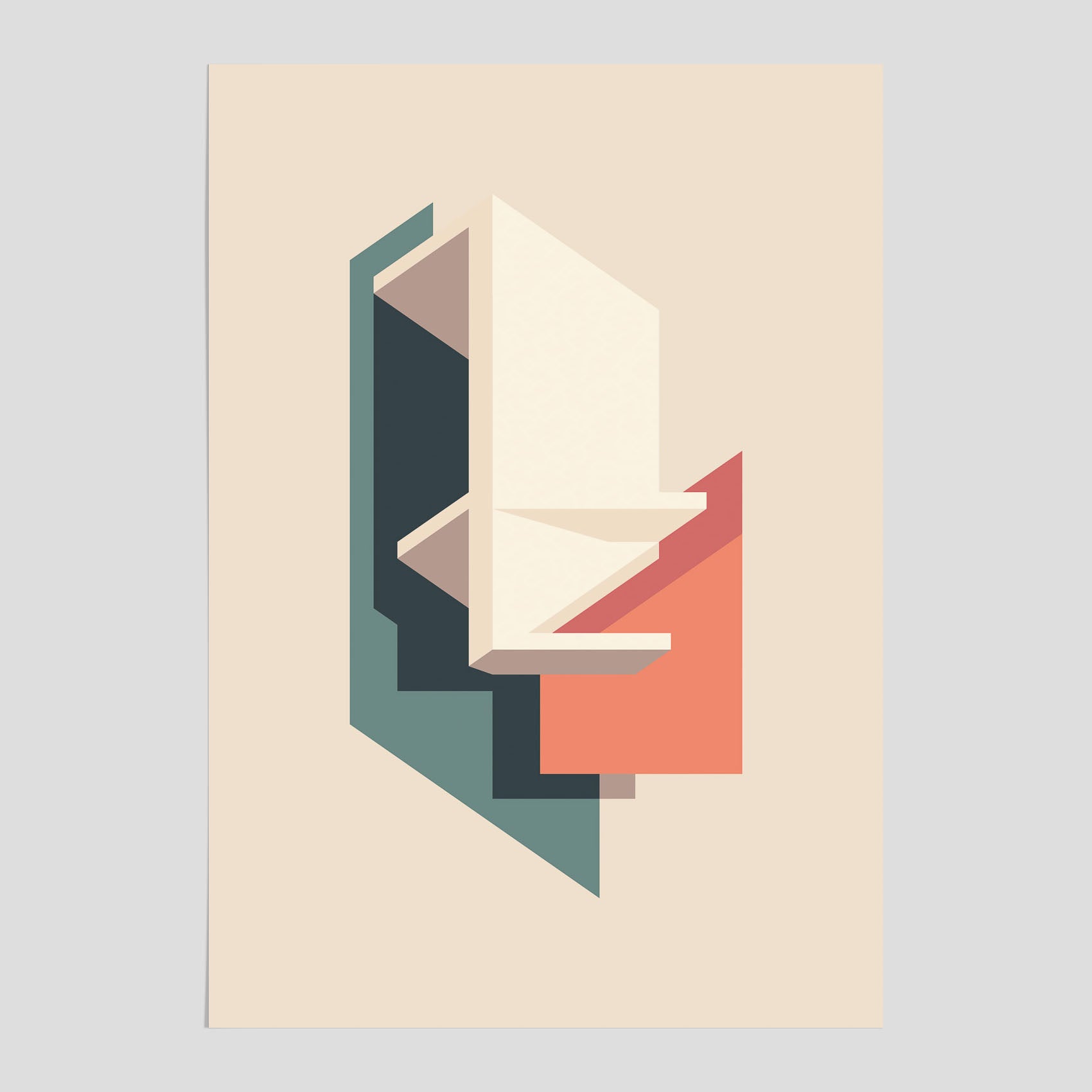 Abstract architecture No.2 poster – Abstrakt illustration