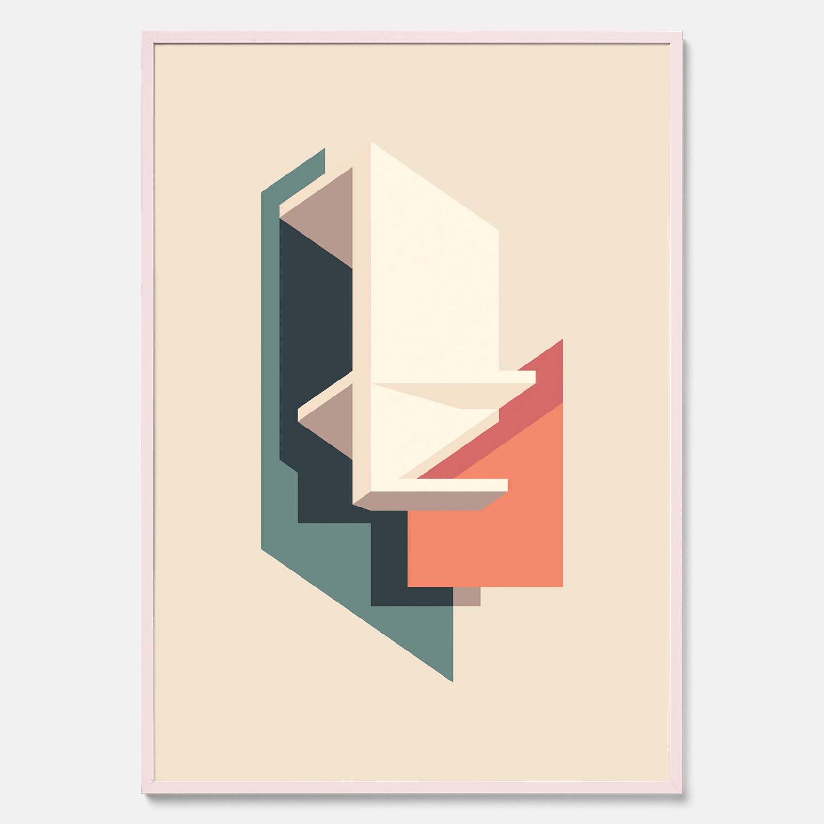 Abstract architecture No.2 poster – Abstrakt illustration
