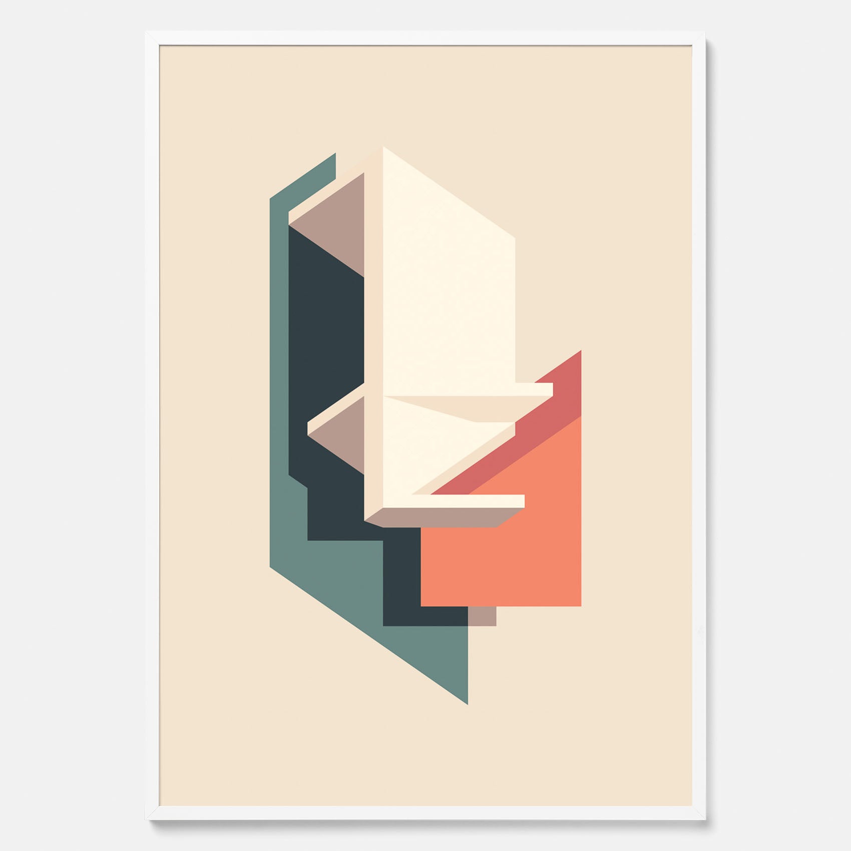 Abstract architecture No.2 poster – Abstrakt illustration