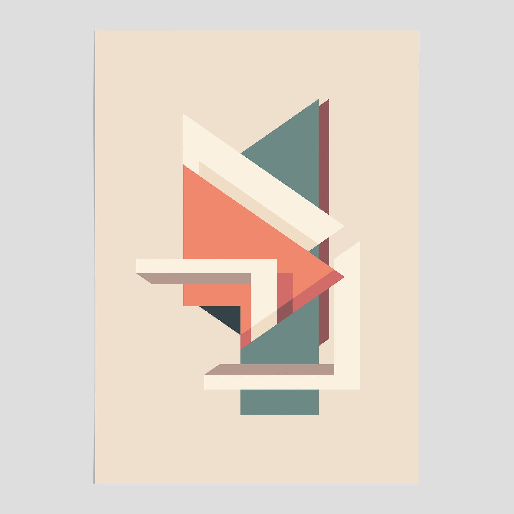 Abstract architecture No.3 poster – Abstrakt illustration