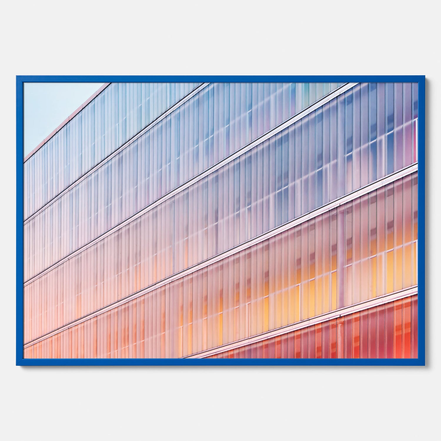 Rainbow Balcony poster – Modern arkitekturtavla