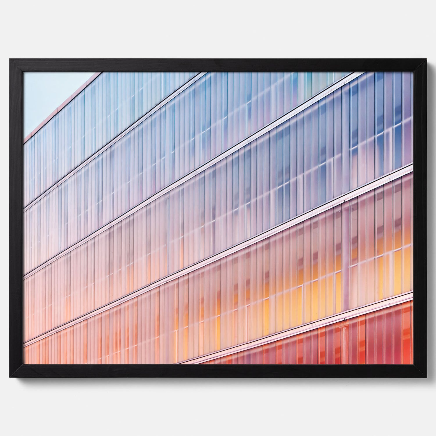 Rainbow Balcony poster – Modern arkitekturtavla