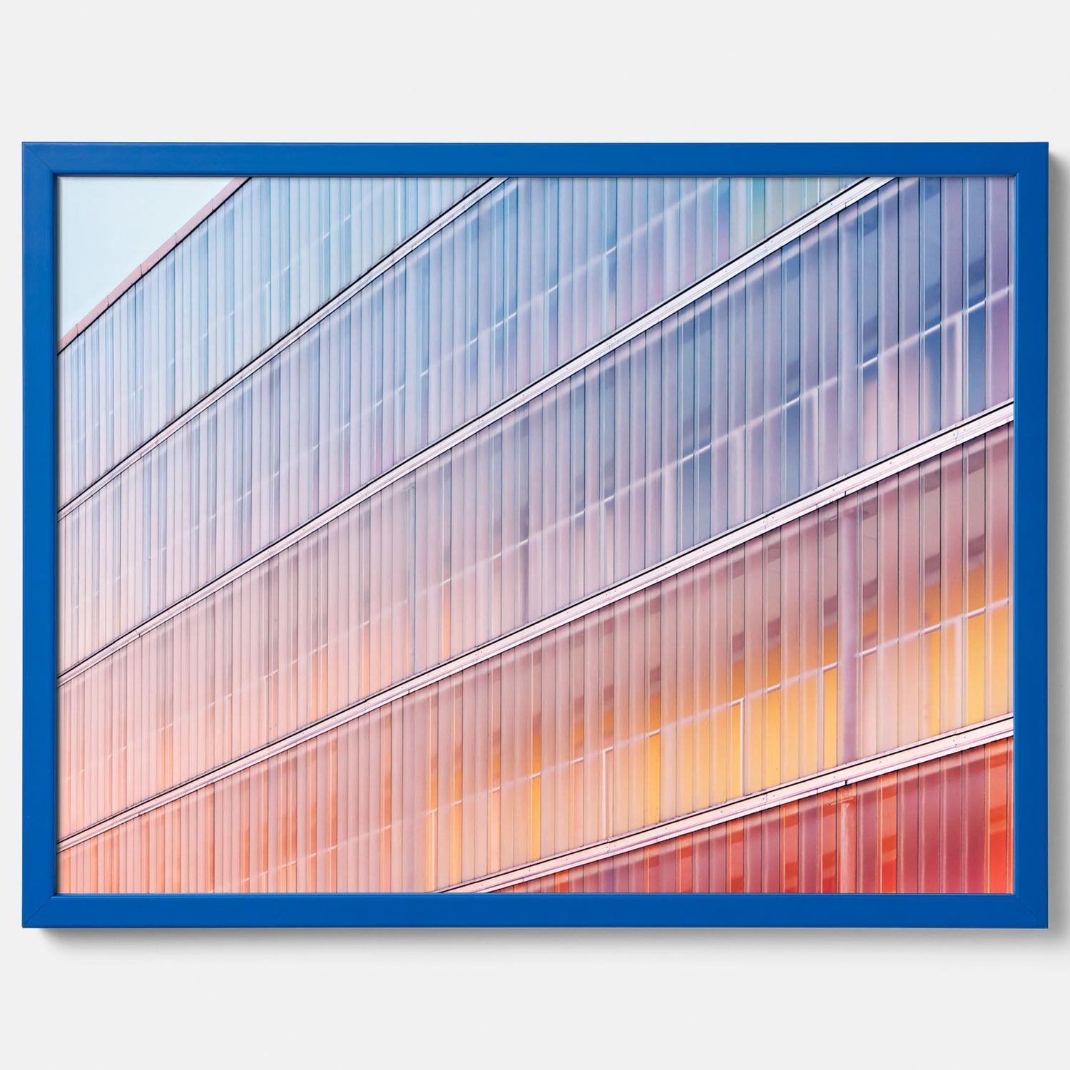 Rainbow Balcony poster – Modern arkitekturtavla