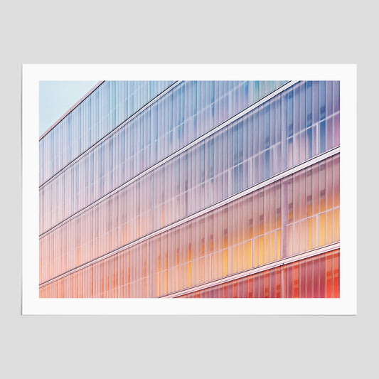 Rainbow Balcony poster – Modern arkitekturtavla