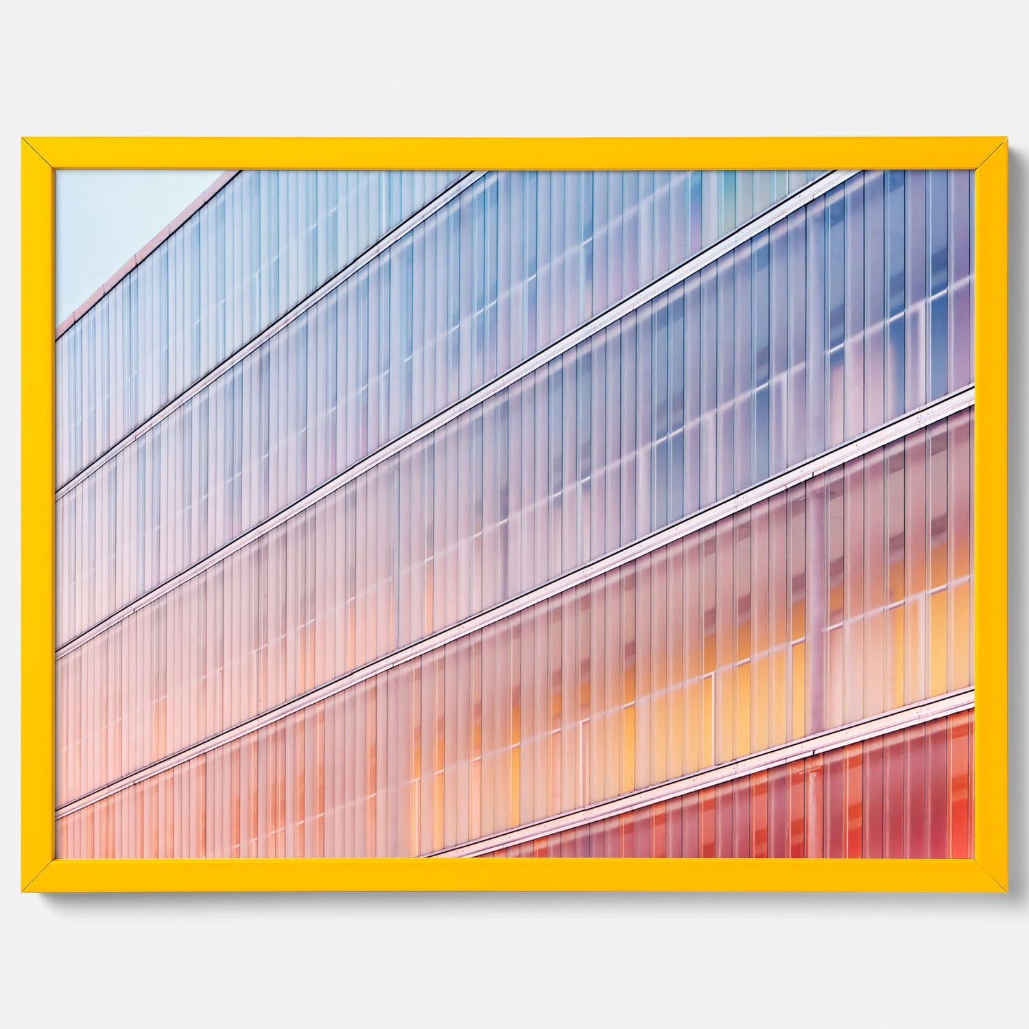 Rainbow Balcony poster – Modern arkitekturtavla