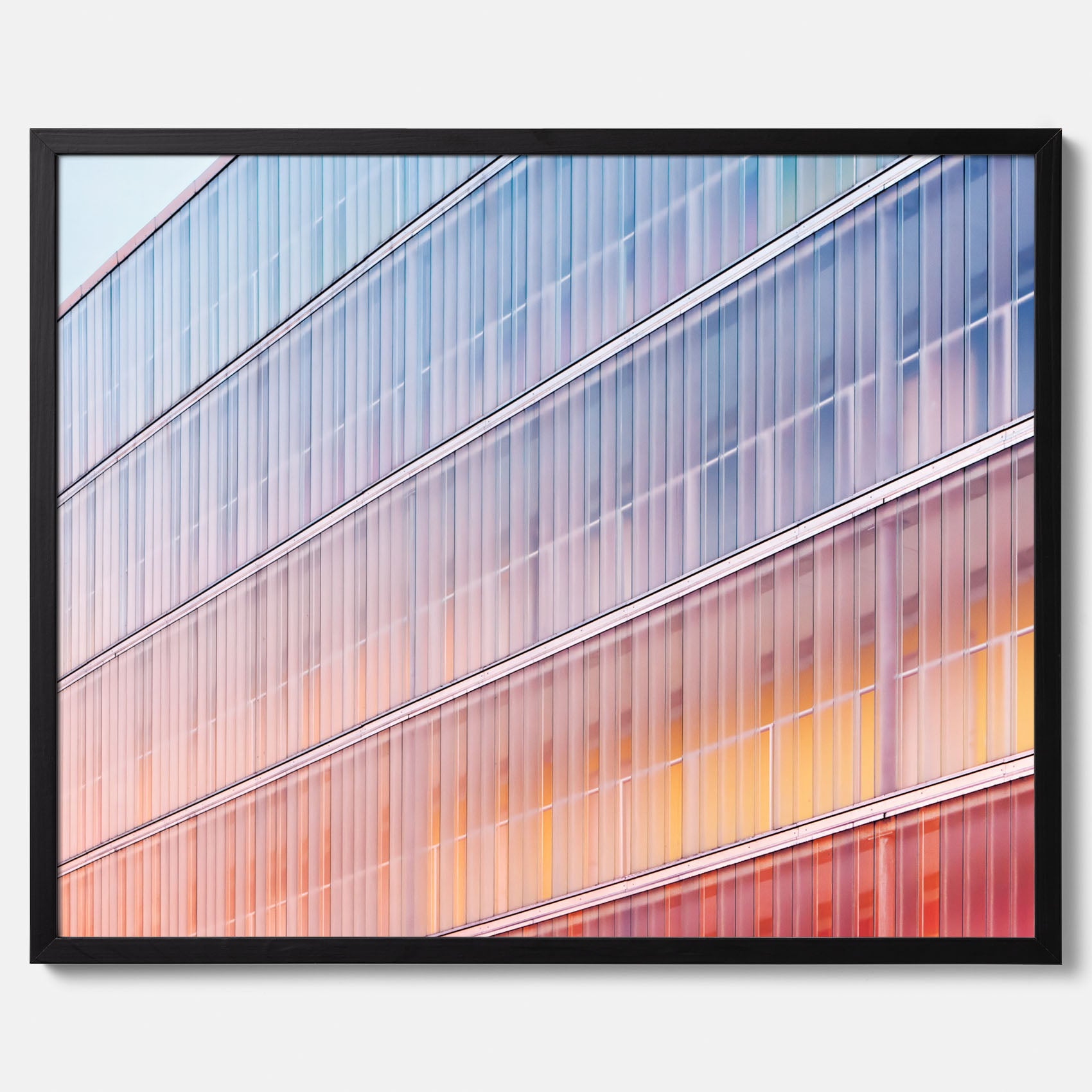 Rainbow Balcony poster – Modern arkitekturtavla