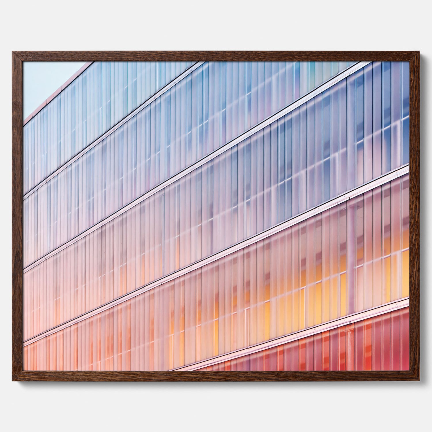 Rainbow Balcony poster – Modern arkitekturtavla
