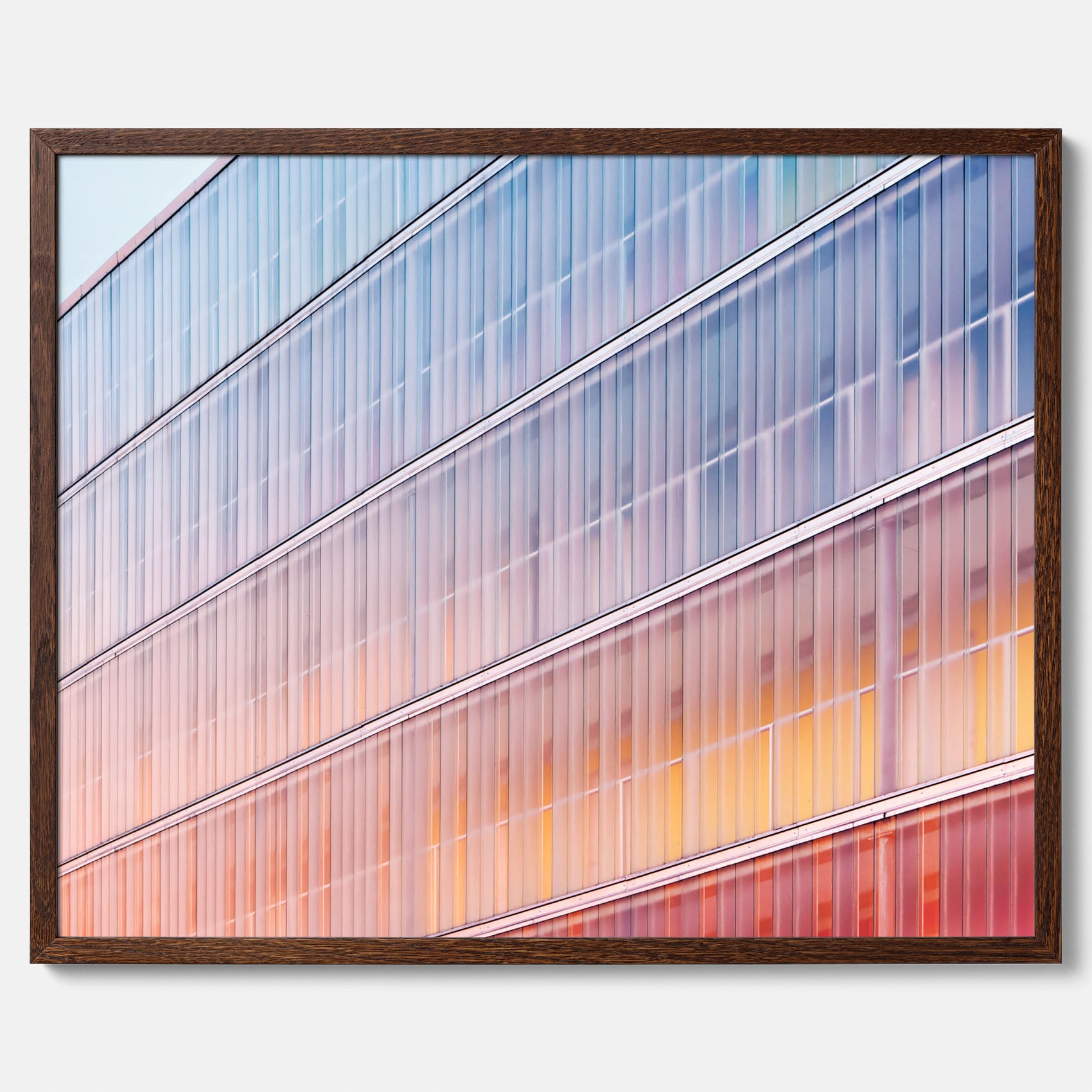 Rainbow Balcony poster – Modern arkitekturtavla