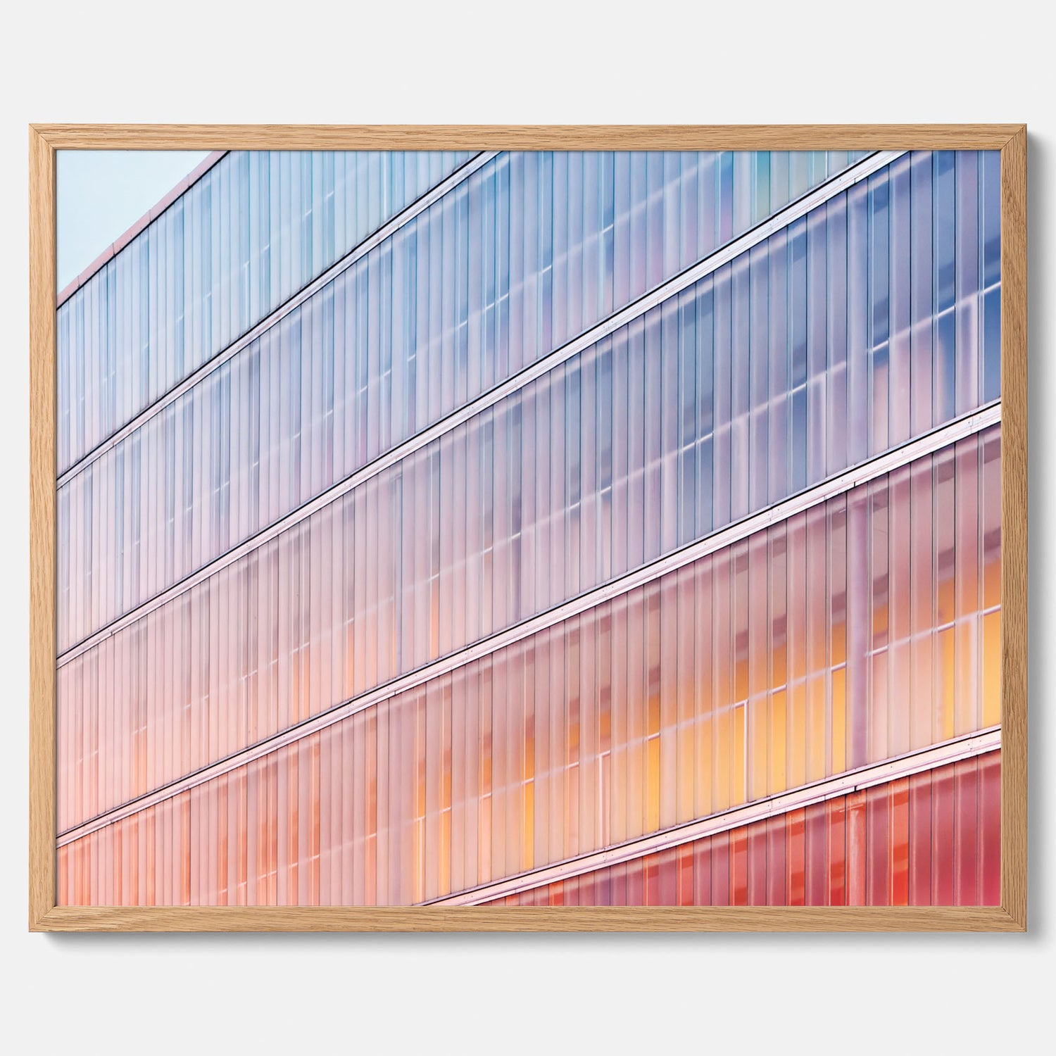 Rainbow Balcony poster – Modern arkitekturtavla