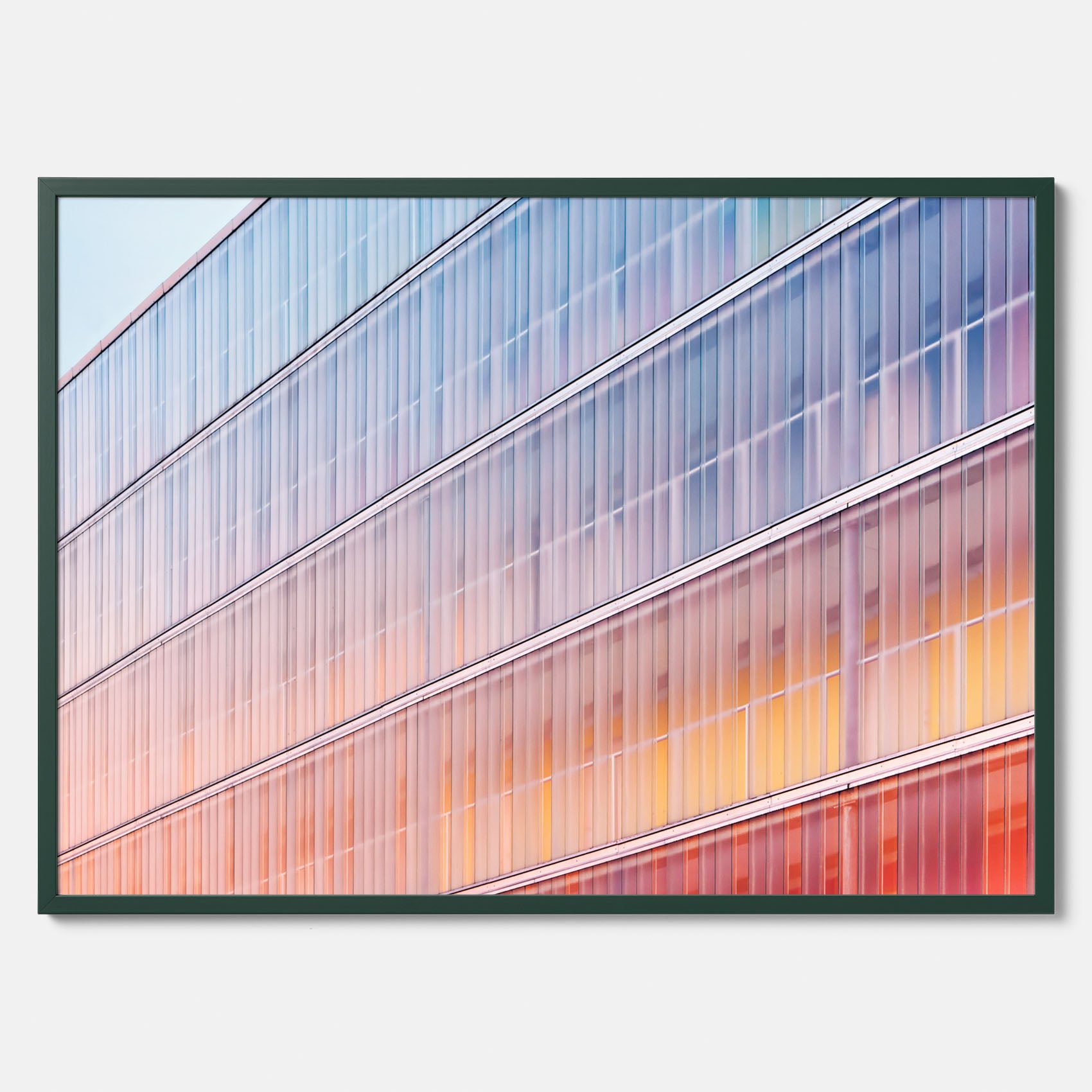 Rainbow Balcony poster – Modern arkitekturtavla